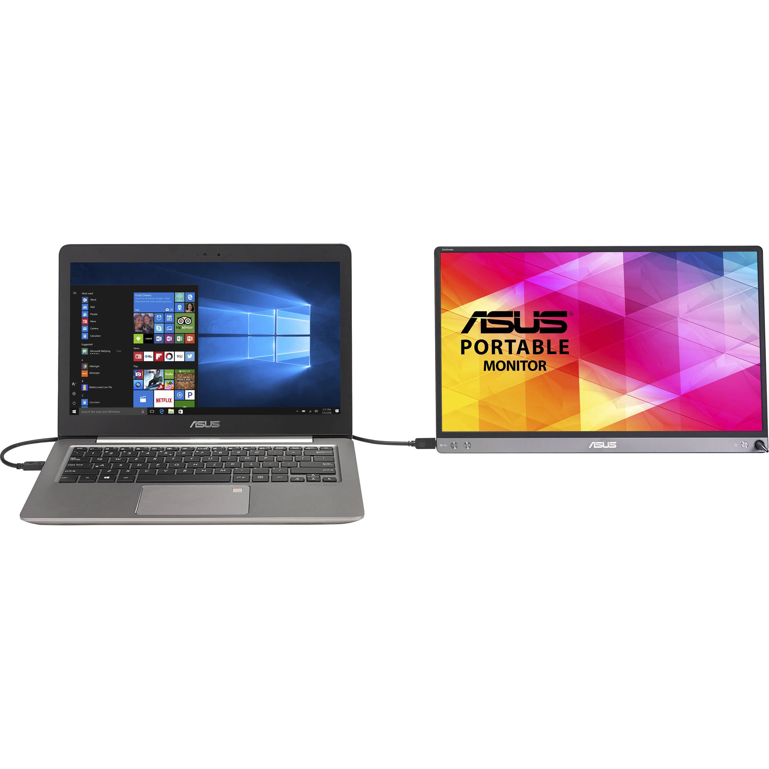 ASUS MB16AC 15.6-inch portable IPS monitor with USB-C connection