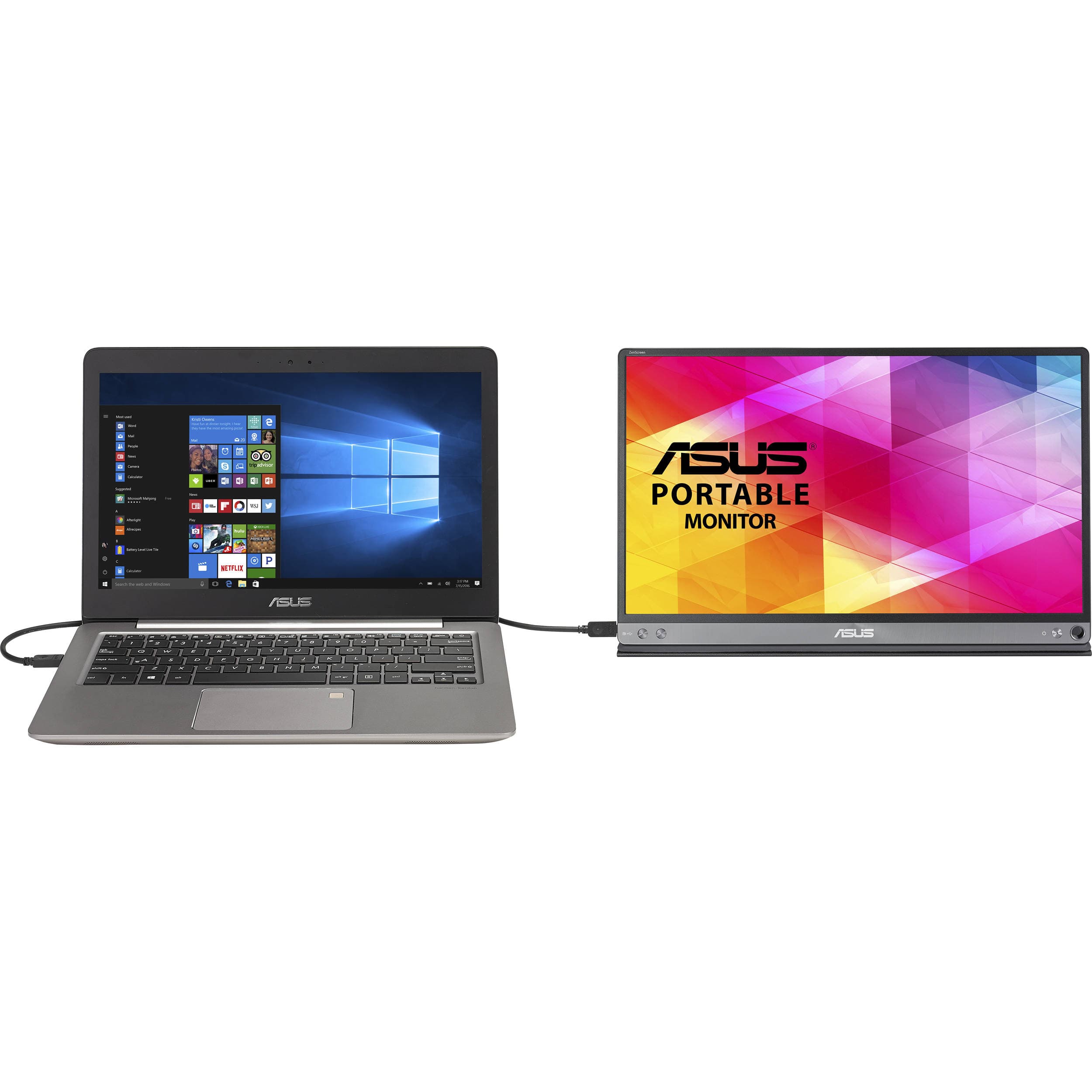 ASUS MB16AC 15.6-inch portable IPS monitor with USB-C connection