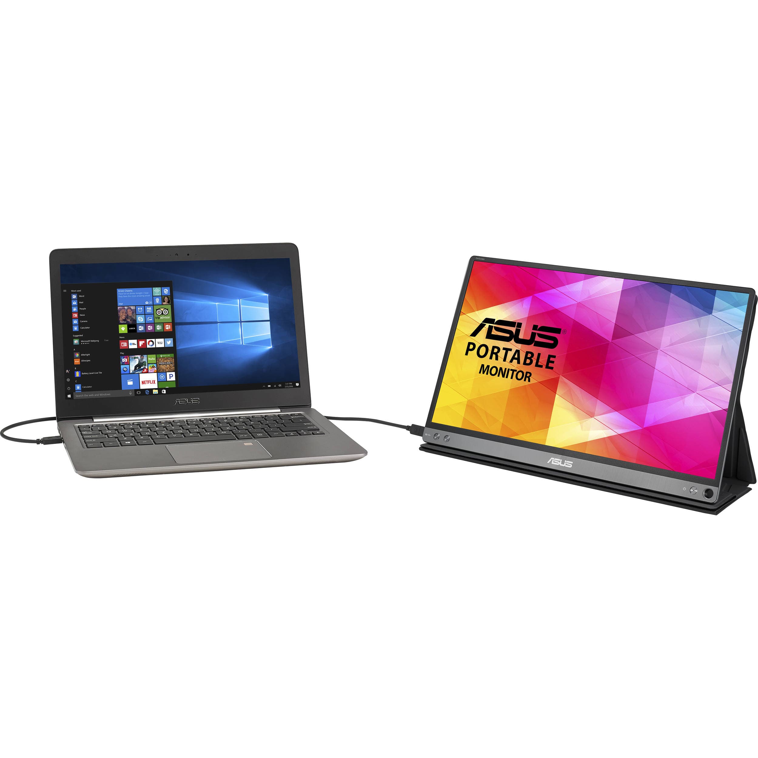 ASUS MB16AC 15.6-inch portable IPS monitor with USB-C connection