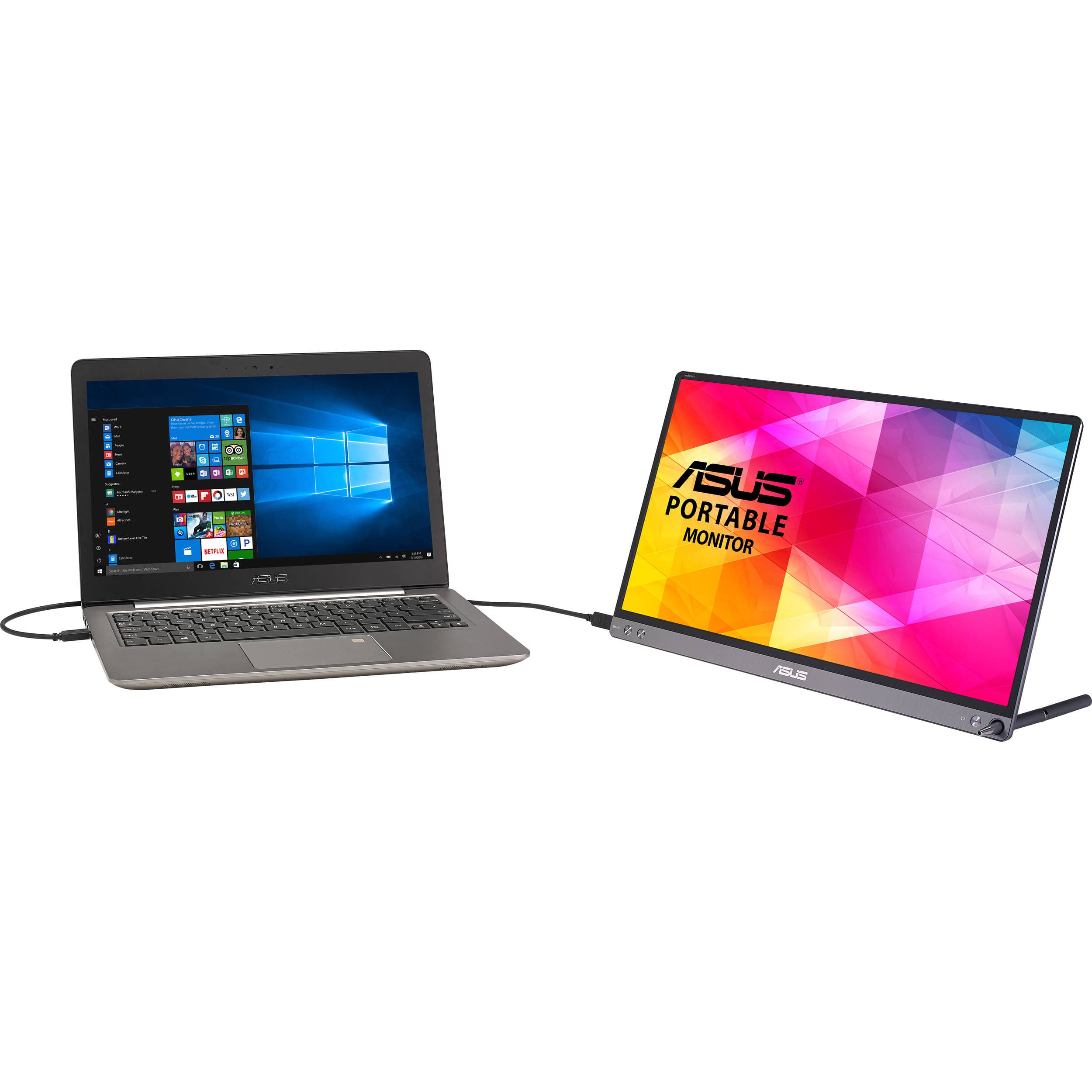 ASUS MB16AC 15.6-inch portable IPS monitor with USB-C connection