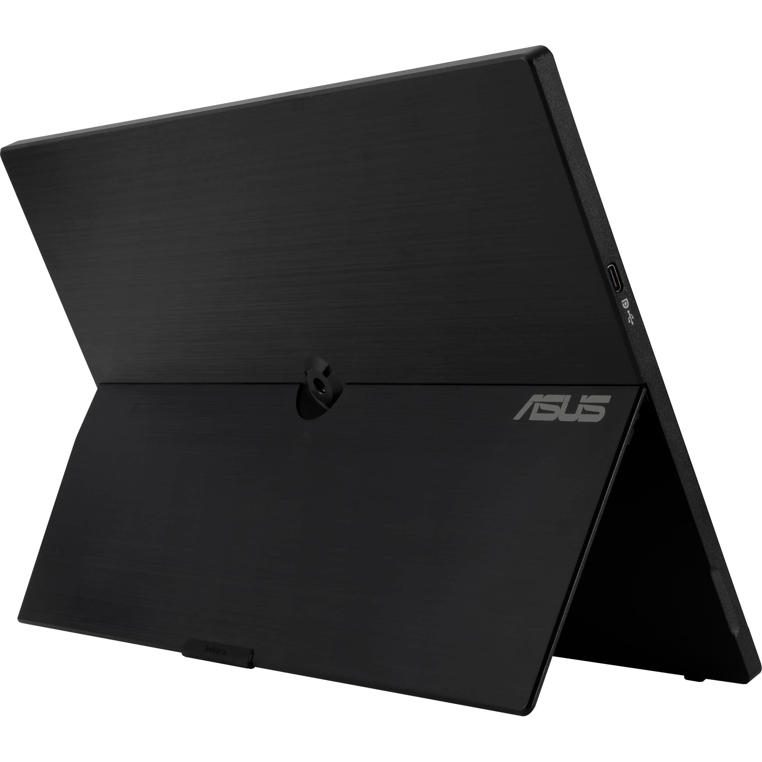 ASUS ZenScreen MB16ACV 15.6-inch portable monitor in silver with USB-C connectivity