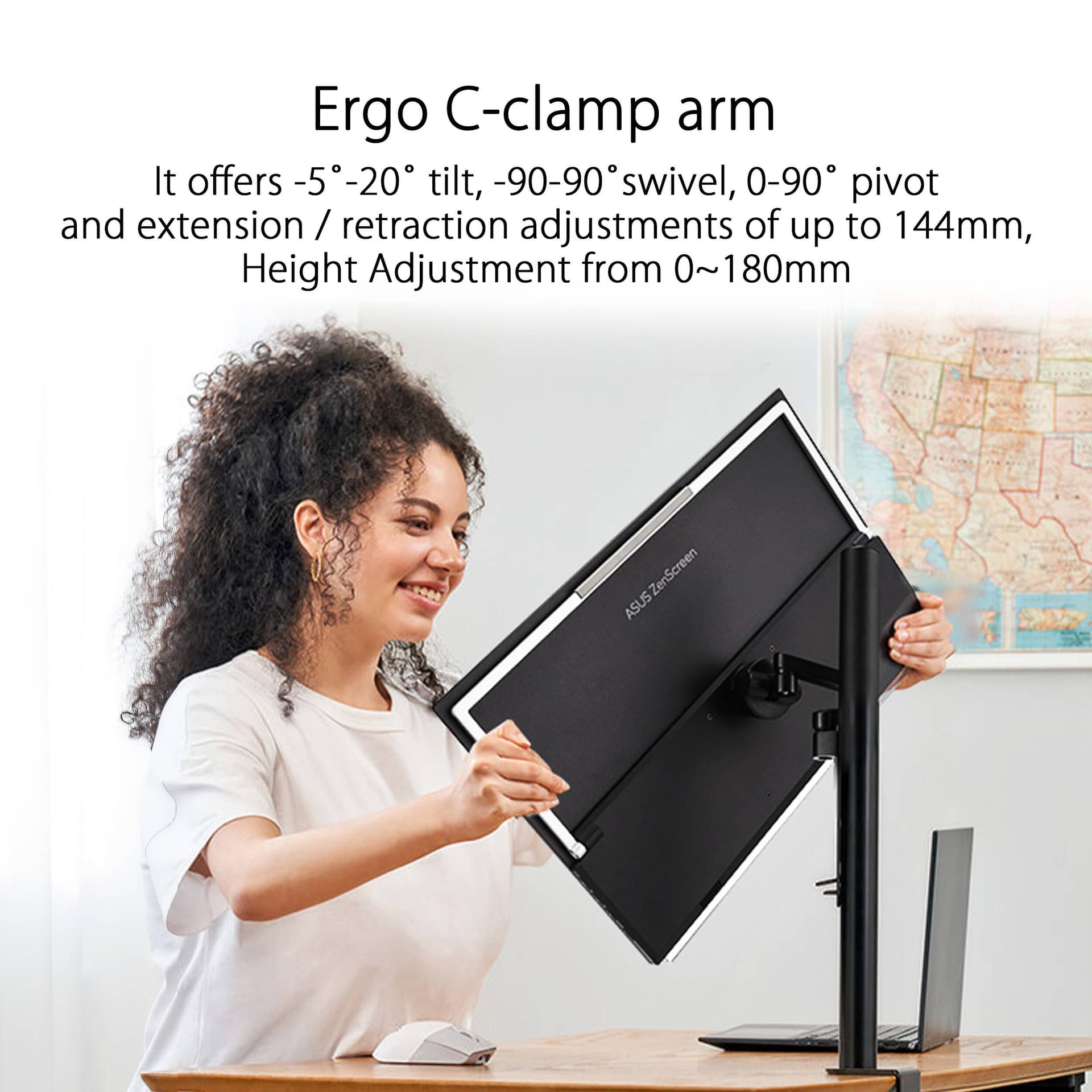 ASUS ZenScreen MB229CF 21.5-inch portable Full HD IPS monitor with kickstand and USB-C