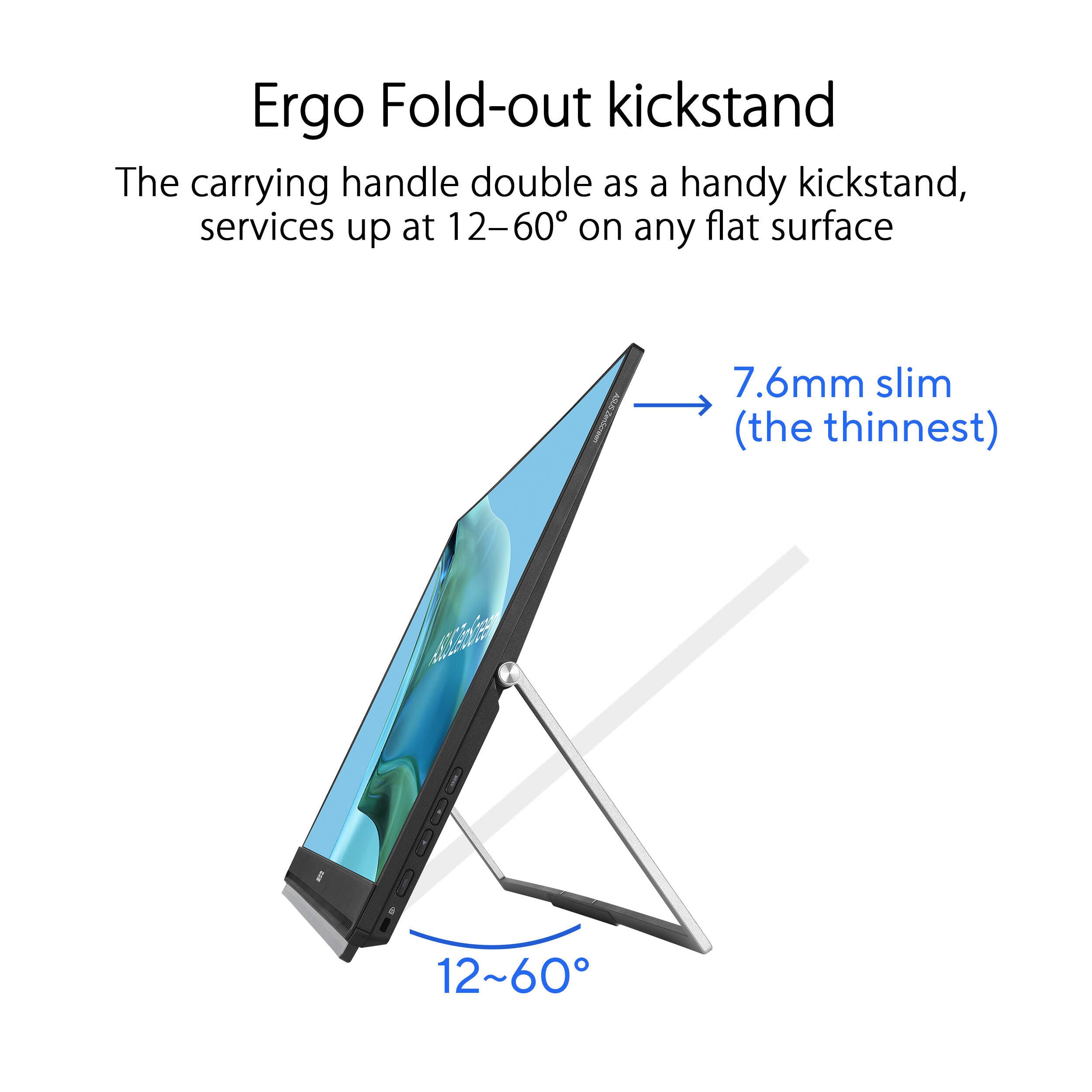 ASUS ZenScreen MB249C portable 23.8-inch Full HD monitor with USB-C and multi-stand design