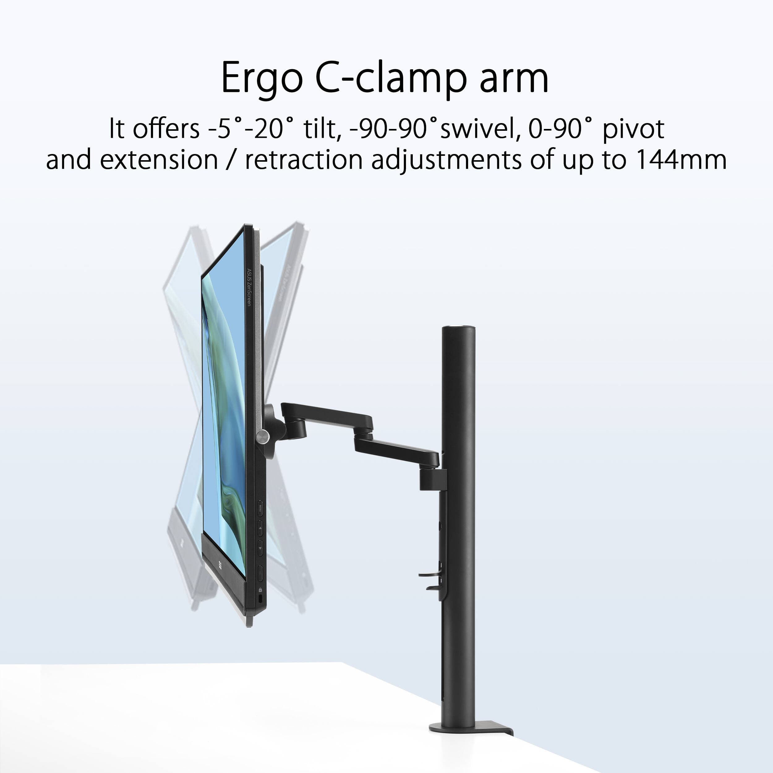 ASUS ZenScreen MB249C portable 23.8-inch Full HD monitor with USB-C and multi-stand design