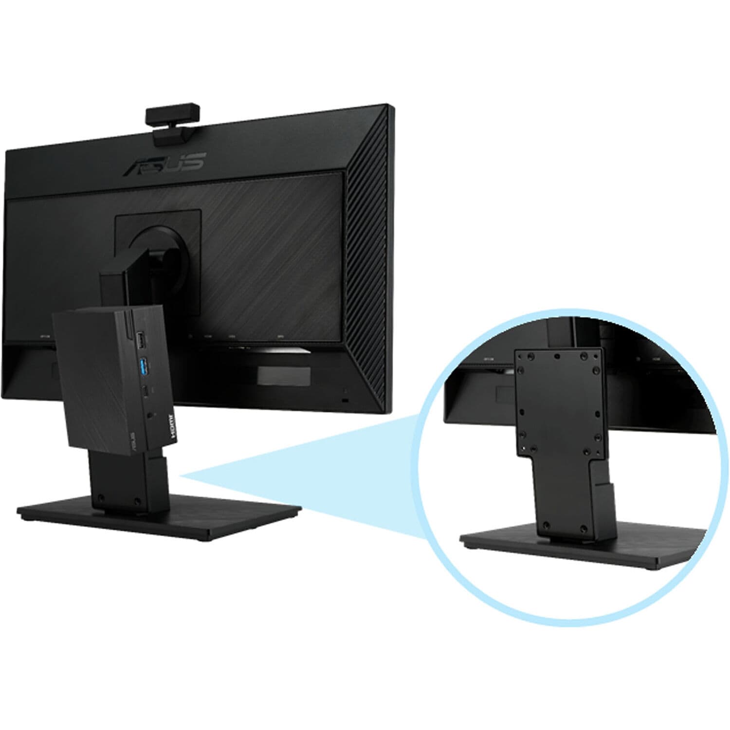 ASUS MKT02 mini PC kit for mounting a mini PC behind a compatible ASUS monitor