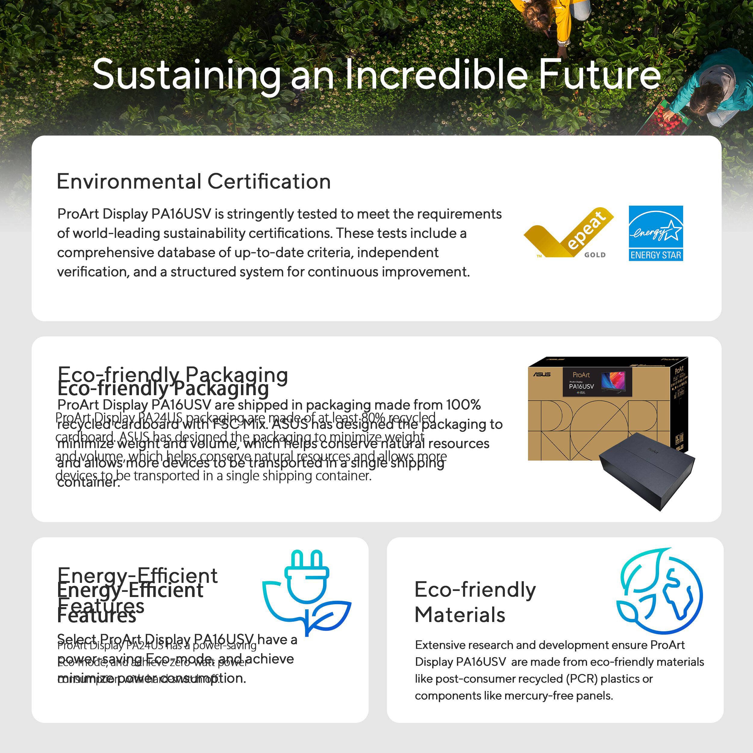 ASUS ProArt Display PA16USV 15.6-inch 4K HDR IPS monitor with 12G-SDI input