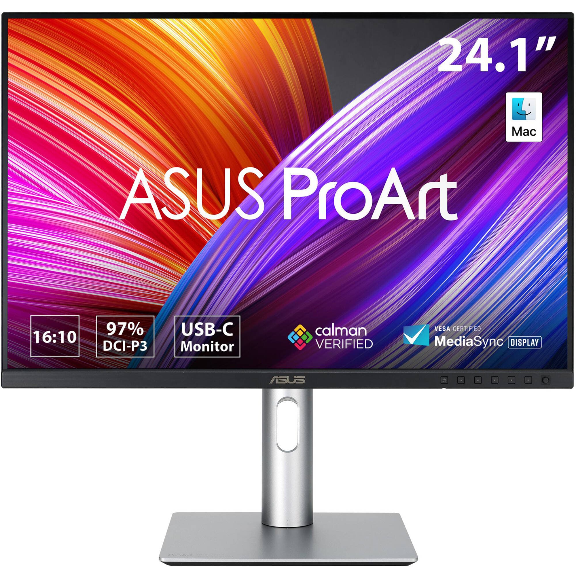 ASUS ProArt Display PA248CRV 24.1-inch IPS monitor with 16:10 aspect ratio and USB-C connectivity