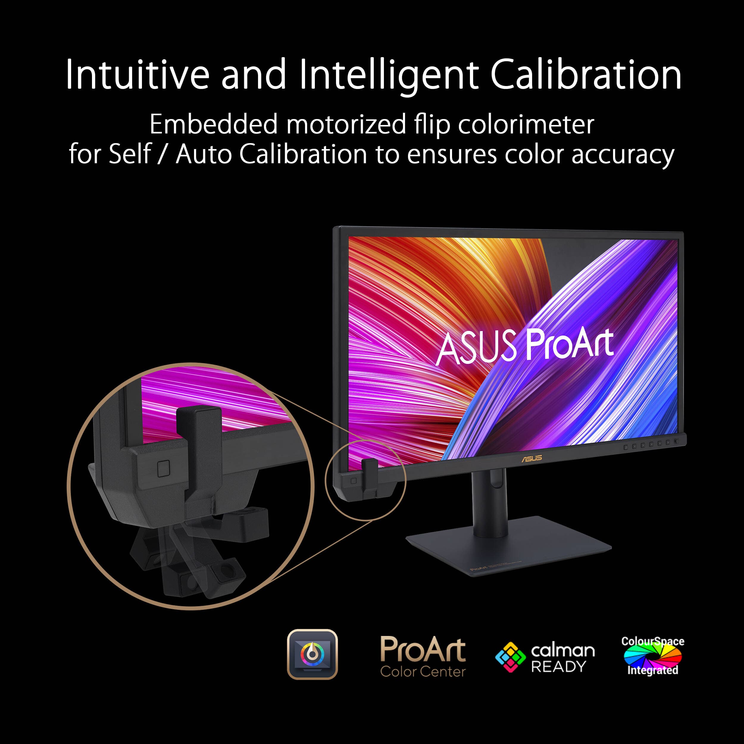 ASUS ProArt Display PA24US 24-inch 4K IPS professional monitor with USB-C and built-in colorimeter