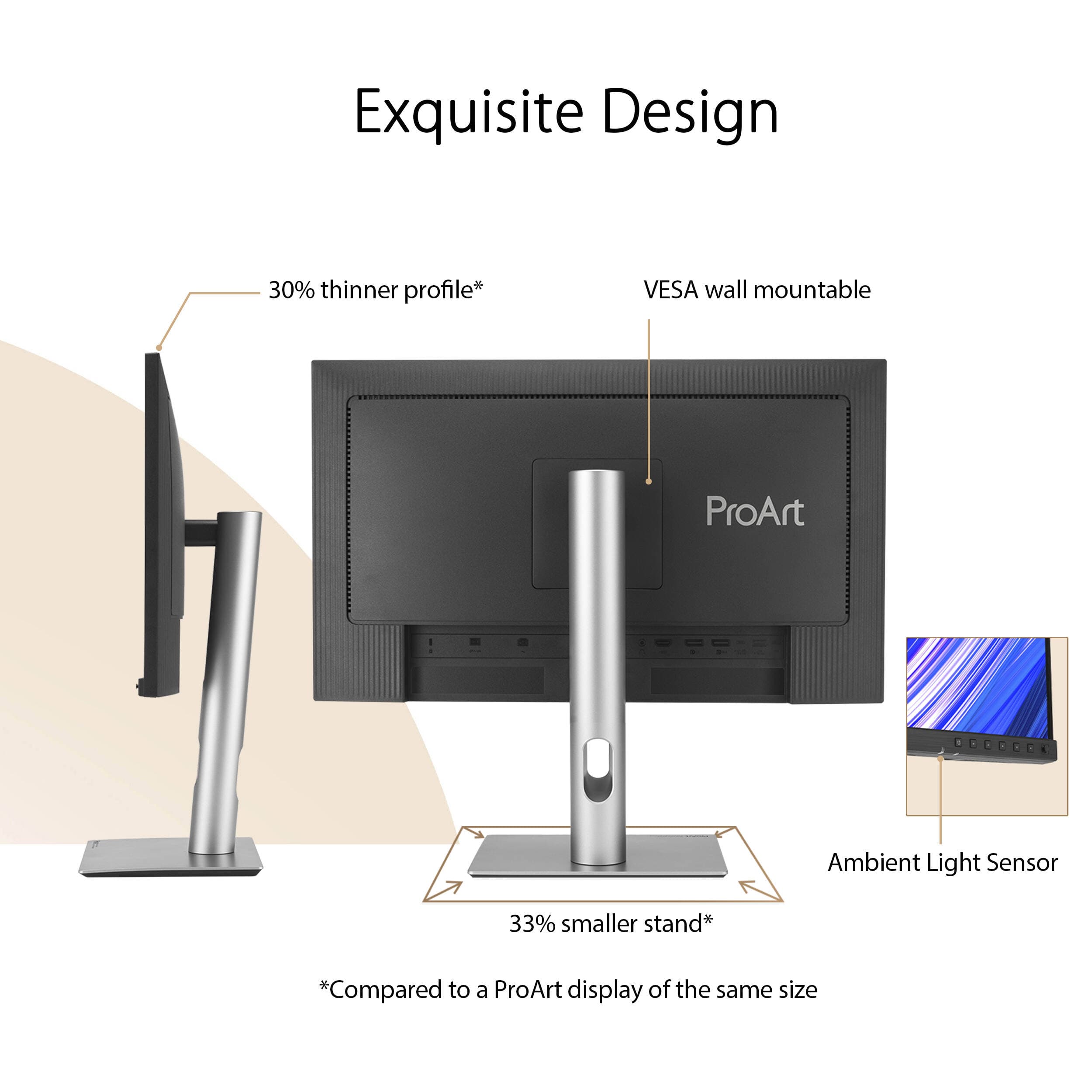 ASUS ProArt PA278CFRV 27-inch QHD IPS monitor with USB-C and adjustable stand
