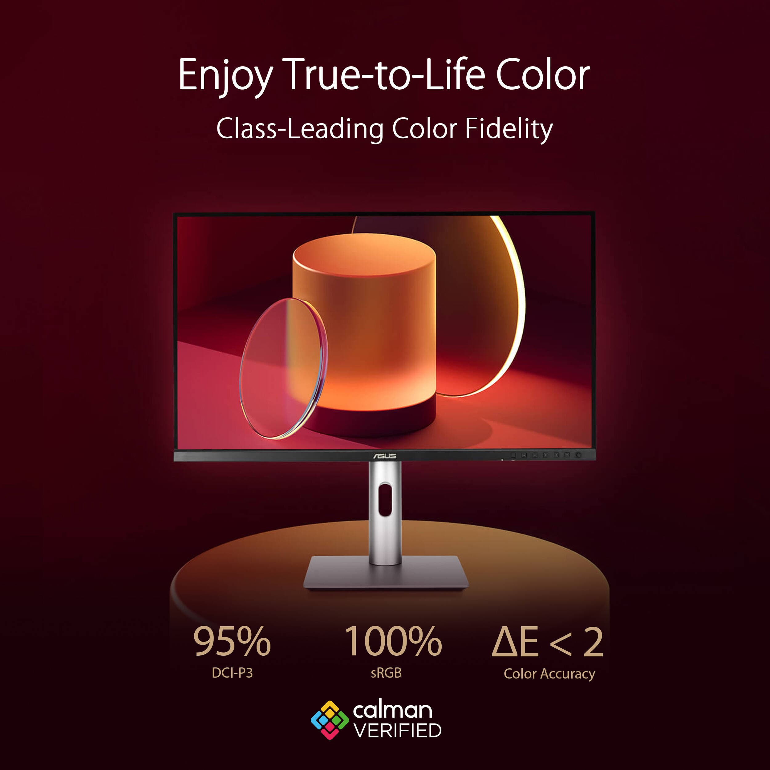 ASUS ProArt PA278CFRV 27-inch QHD IPS monitor with USB-C and adjustable stand