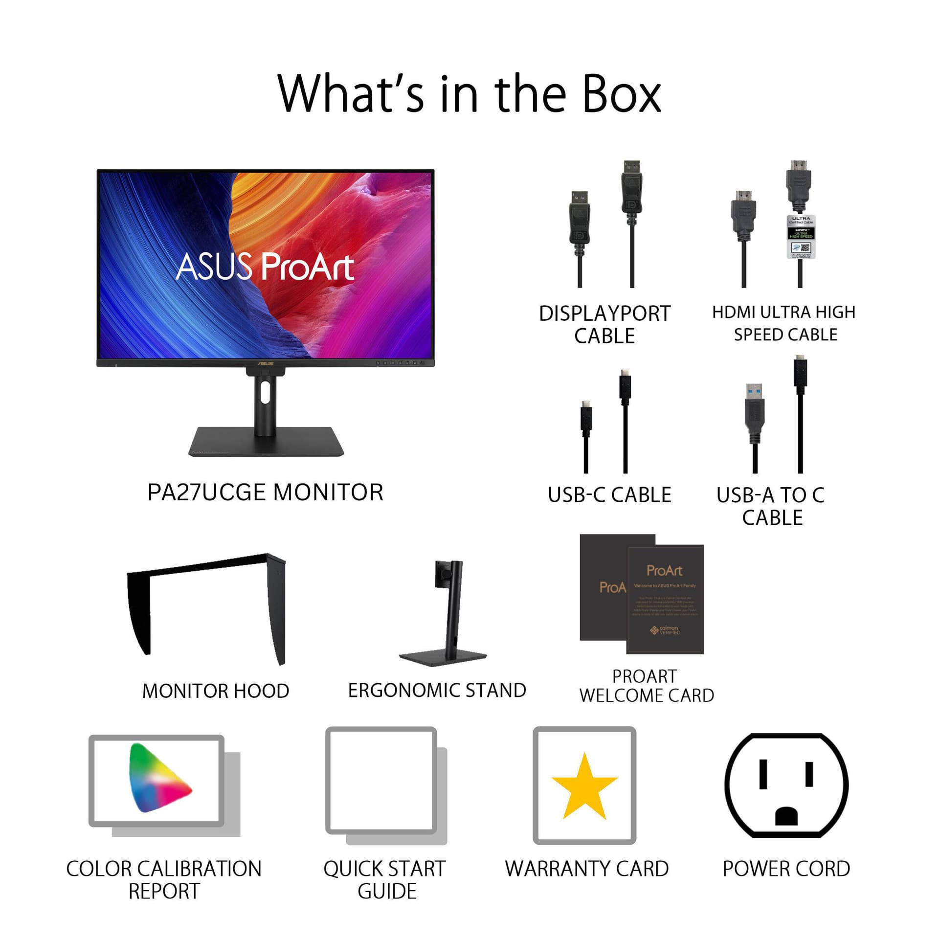 ASUS ProArt Display PA27UCGE 27-inch 4K HDR monitor for color-critical editing