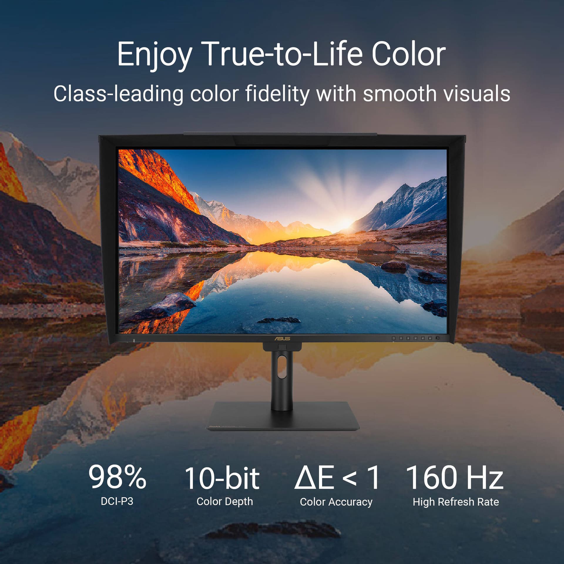 ASUS ProArt Display PA27UCGE 27-inch 4K HDR monitor for color-critical editing