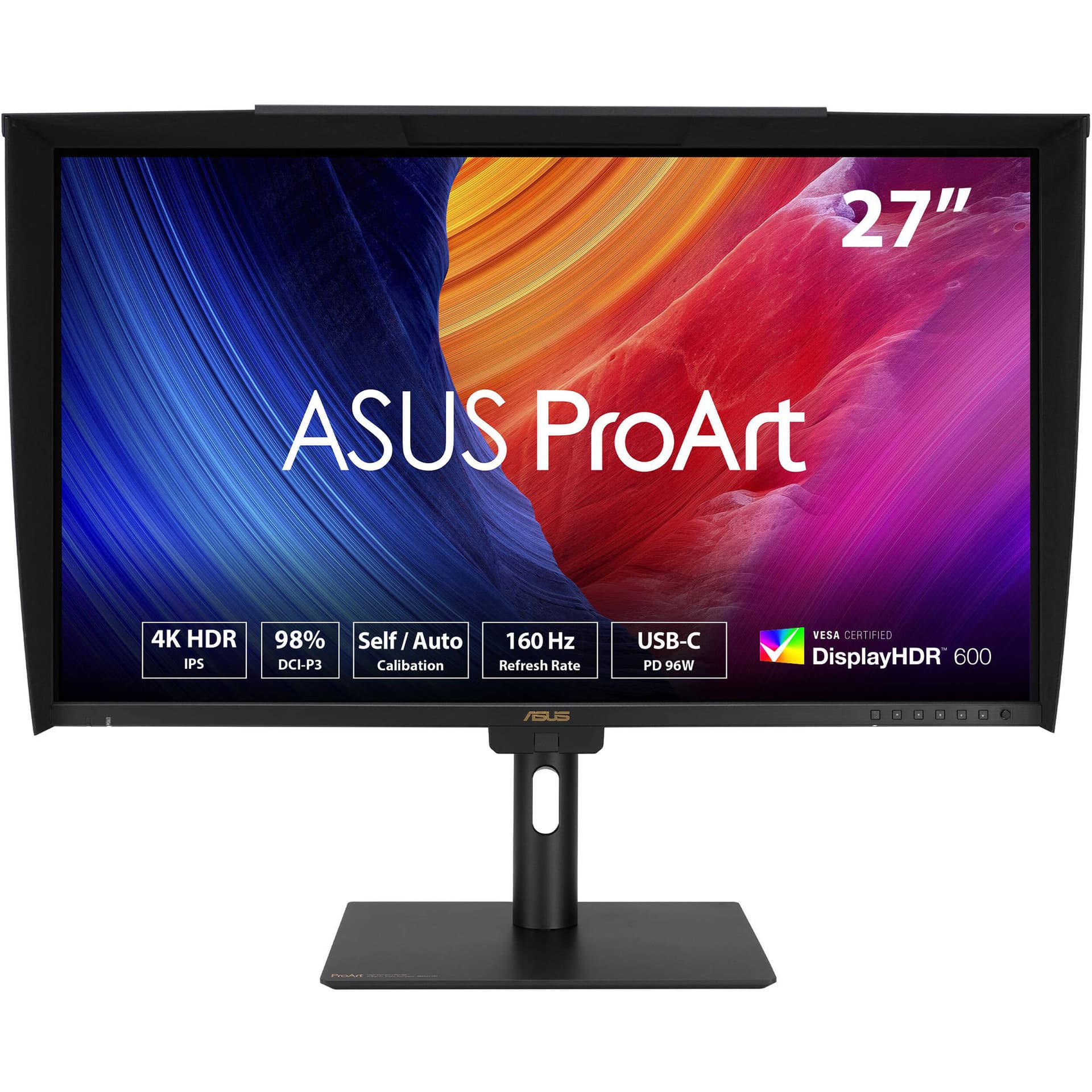 ASUS ProArt Display PA27UCGE 27-inch 4K HDR monitor for color-critical editing