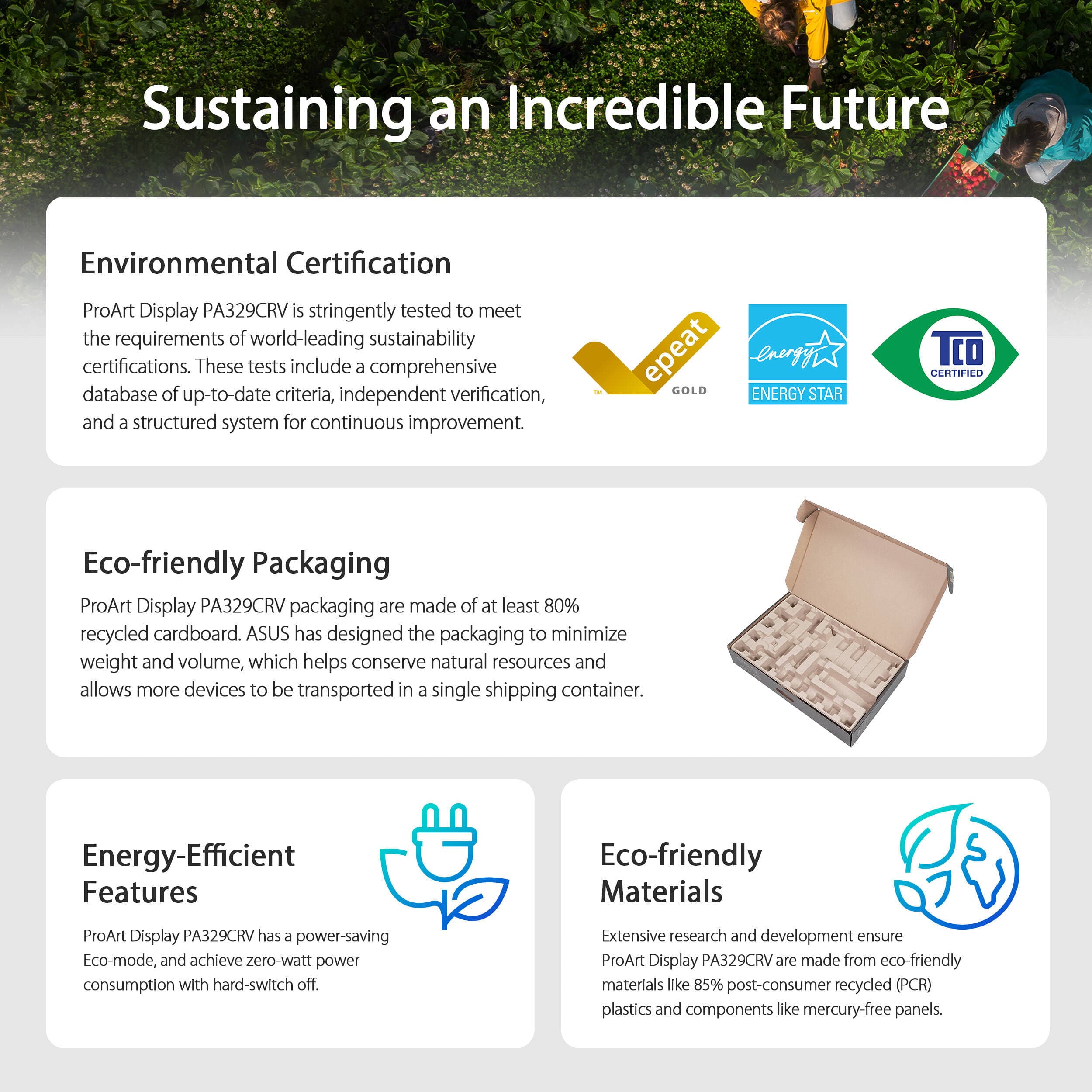 ASUS ProArt Display PA329CRV 32-inch 4K IPS monitor with USB-C and ergonomic stand