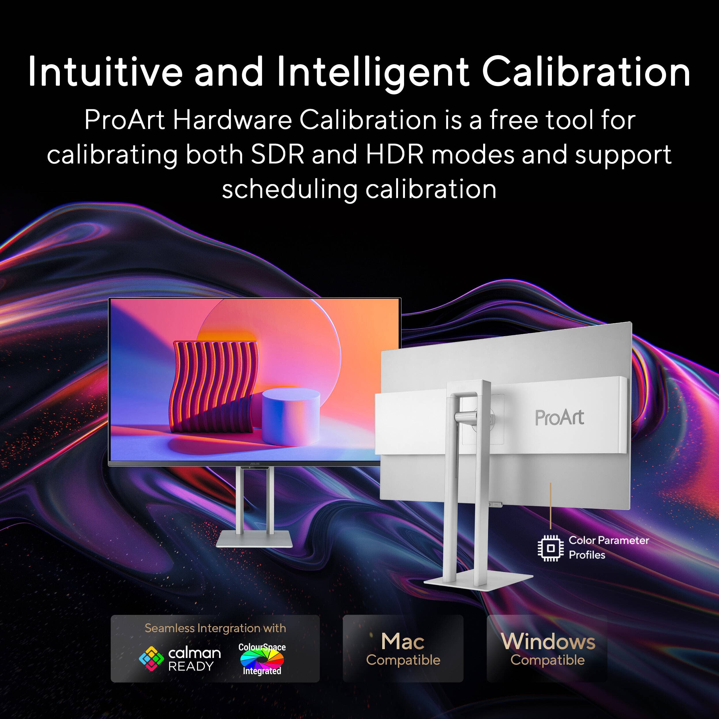 ASUS ProArt PA32UCDM 32-inch 4K HDR QD-OLED professional monitor with slim bezel