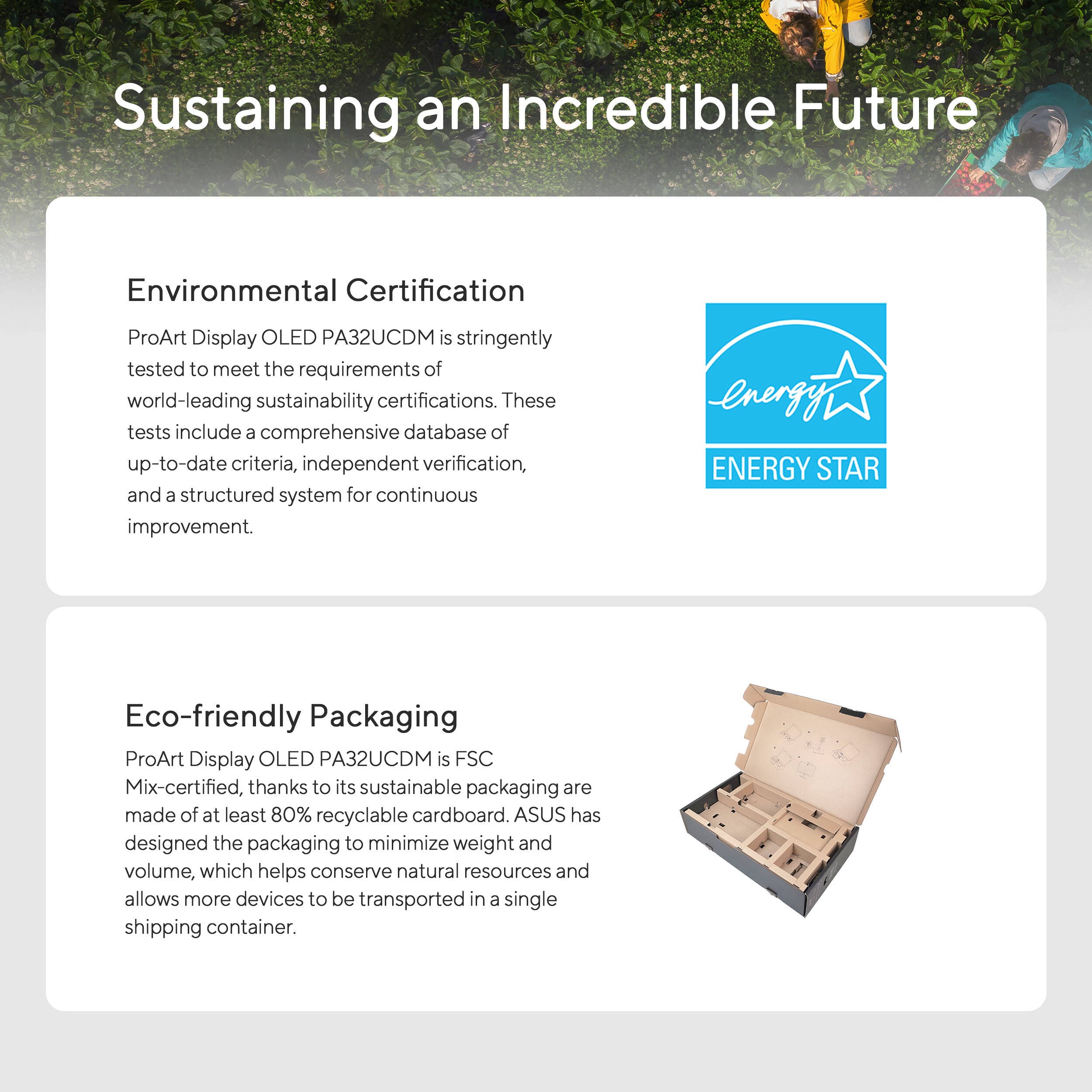 ASUS ProArt PA32UCDM 32-inch 4K HDR QD-OLED professional monitor with slim bezel