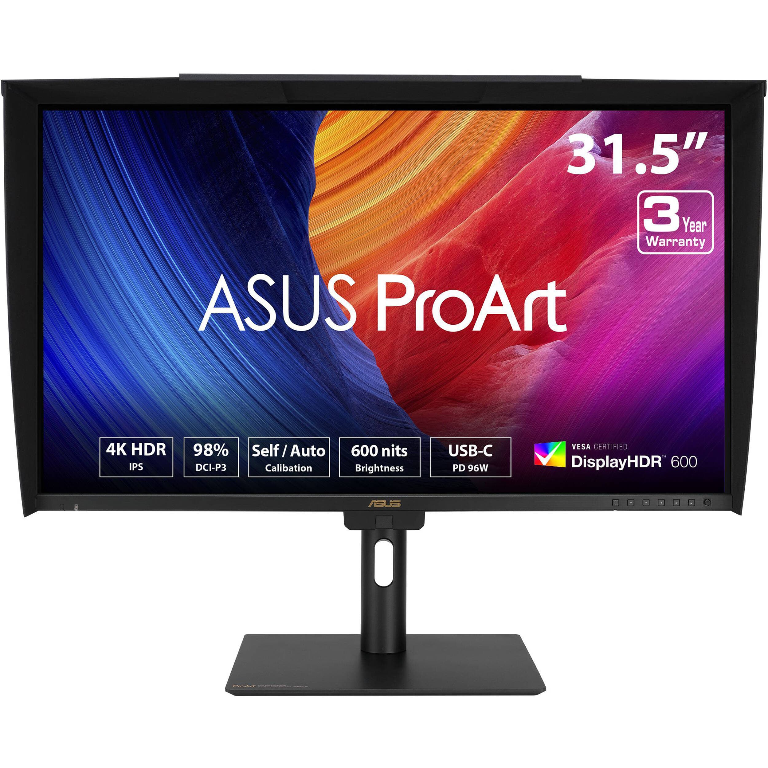 ASUS ProArt PA32UCE 31.5-inch 4K HDR professional monitor for color grading and editing
