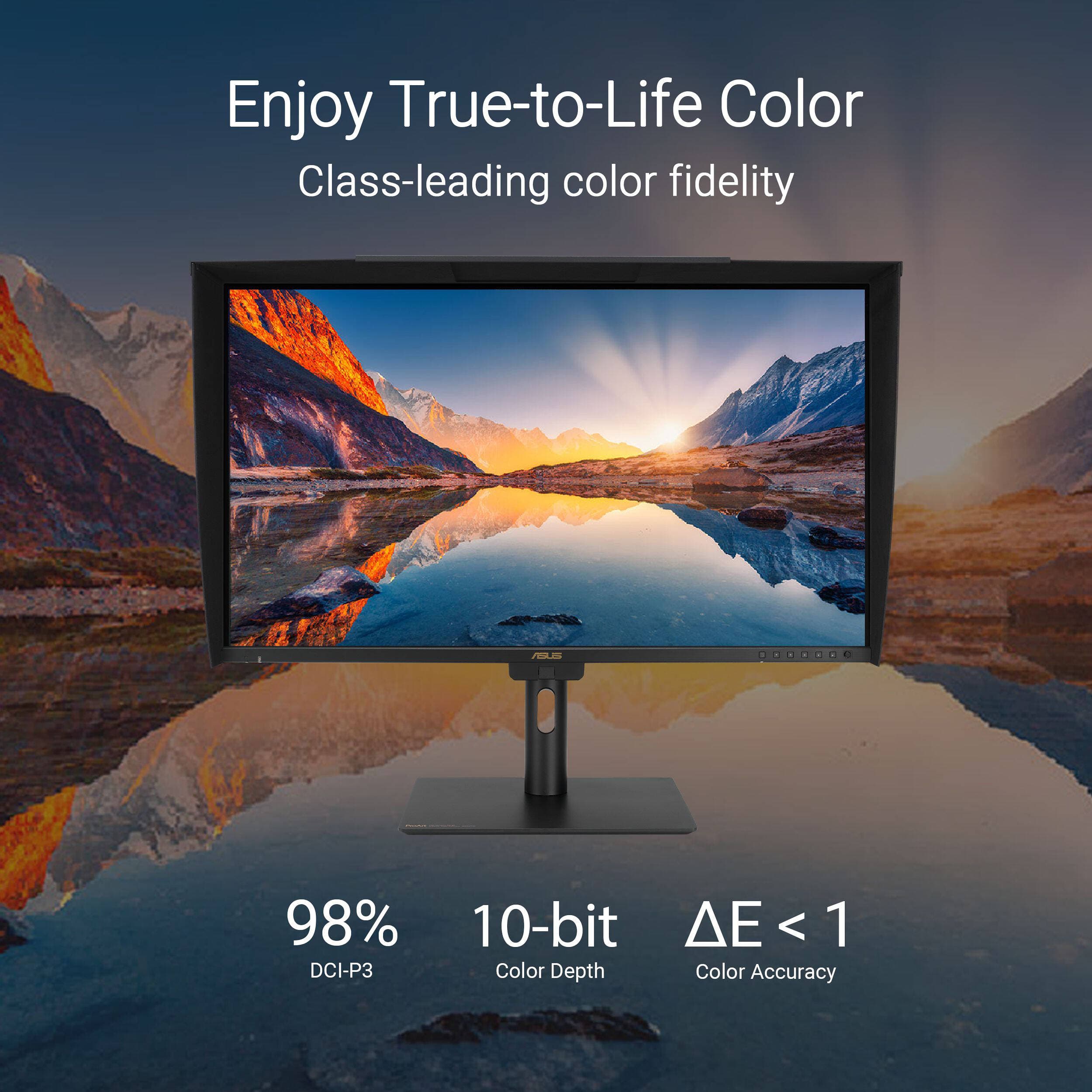 ASUS ProArt PA32UCE 31.5-inch 4K HDR professional monitor for color grading and editing