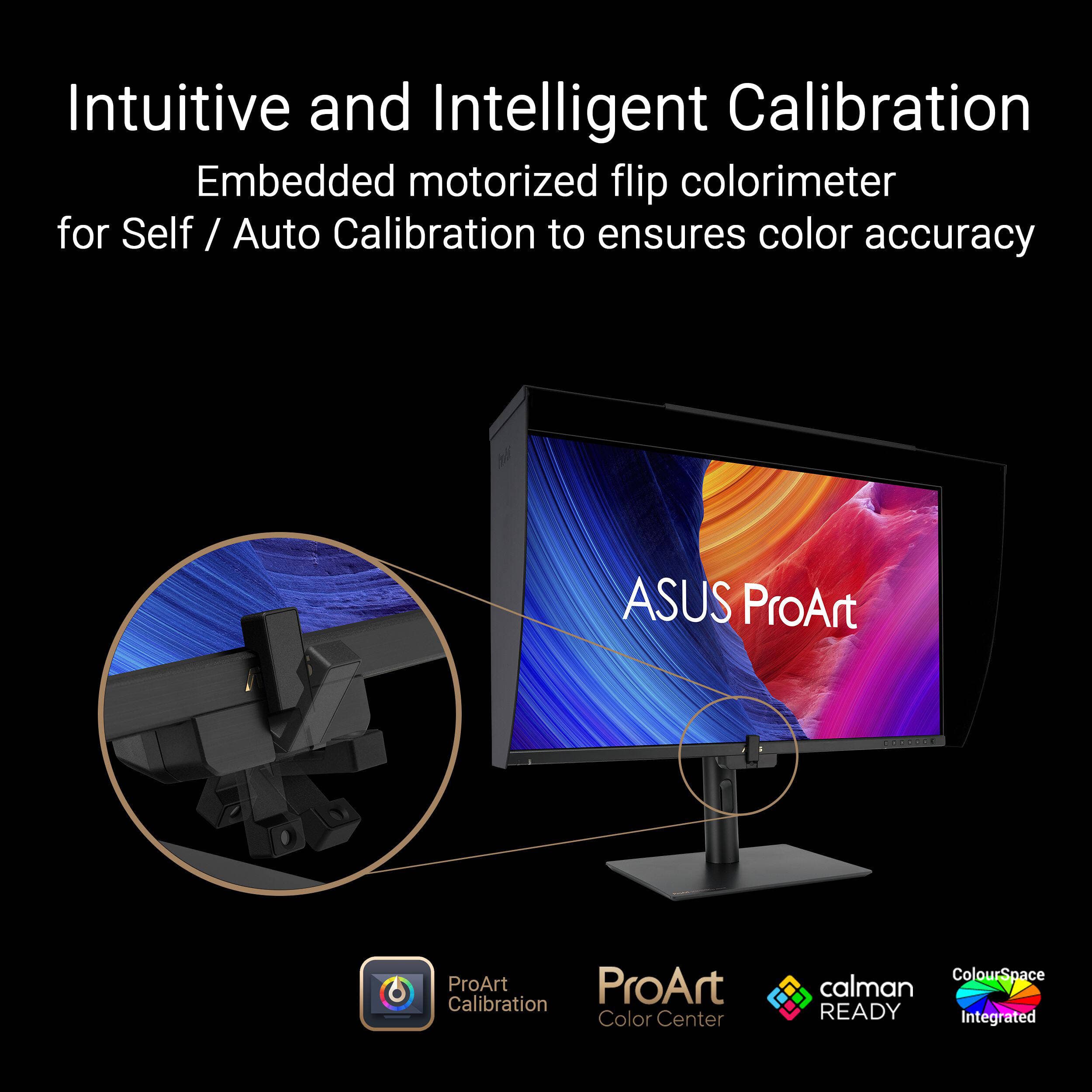 ASUS ProArt PA32UCE 31.5-inch 4K HDR professional monitor for color grading and editing