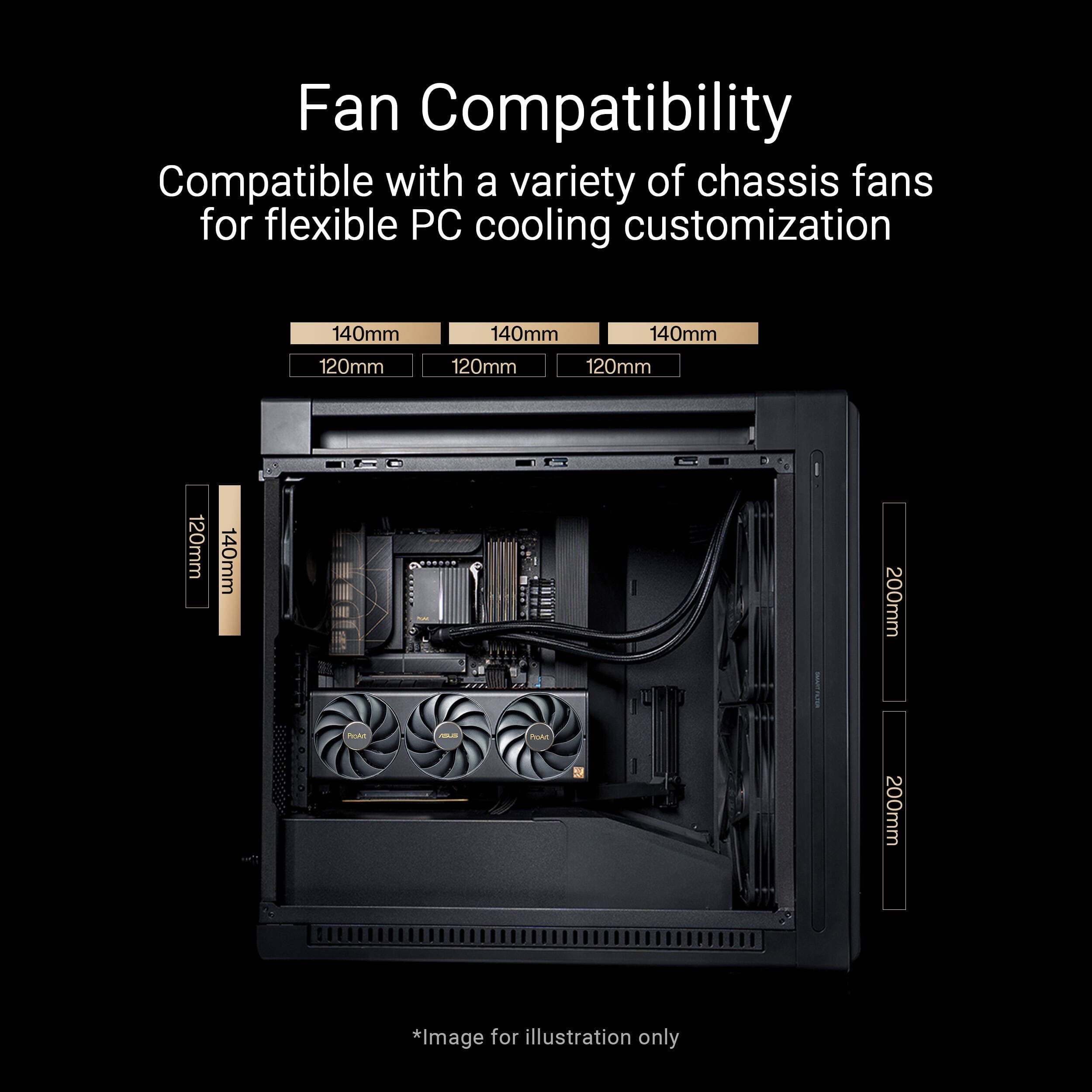 ASUS ProArt PA602 Wood Edition tempered glass E-ATX case with wood-accent design