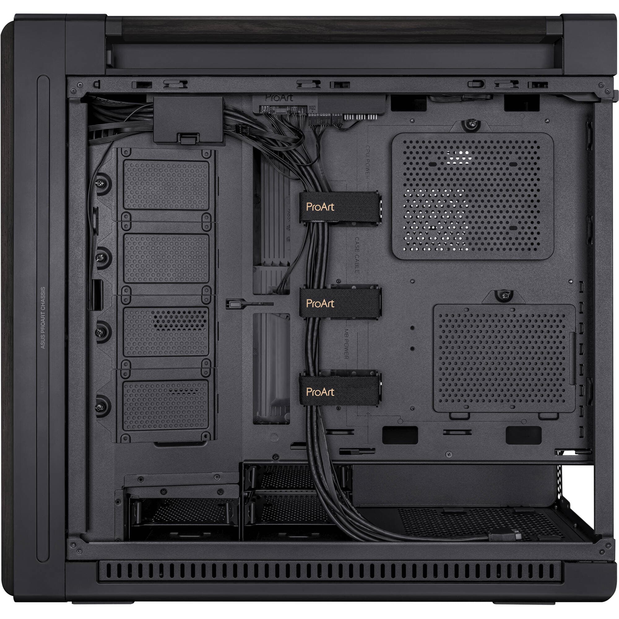 ASUS ProArt PA602 Wood Edition tempered glass E-ATX case with wood-accent design
