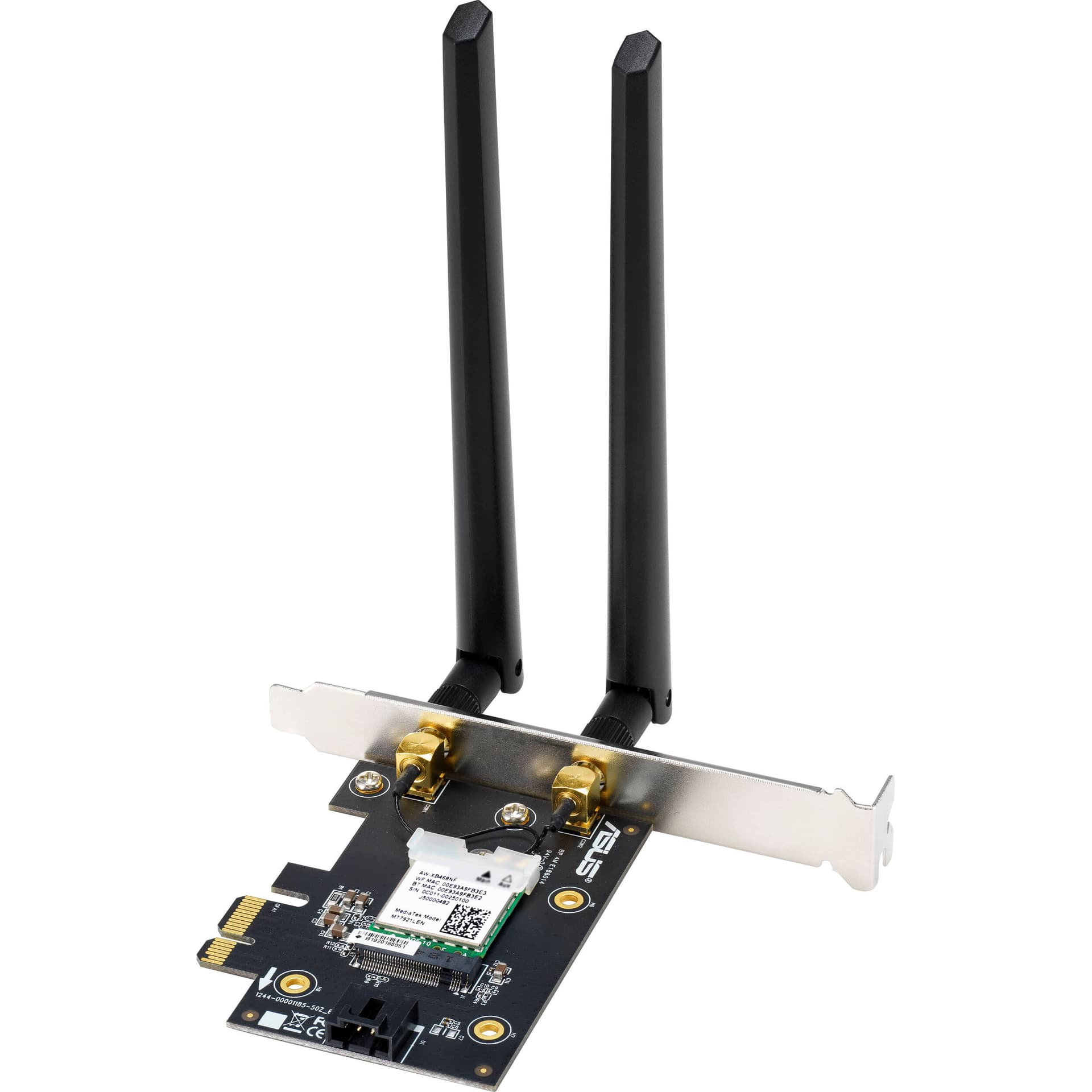 ASUS PCE-AX1800 internal PCIe Wi-Fi 6 and Bluetooth 5.2 wireless adapter