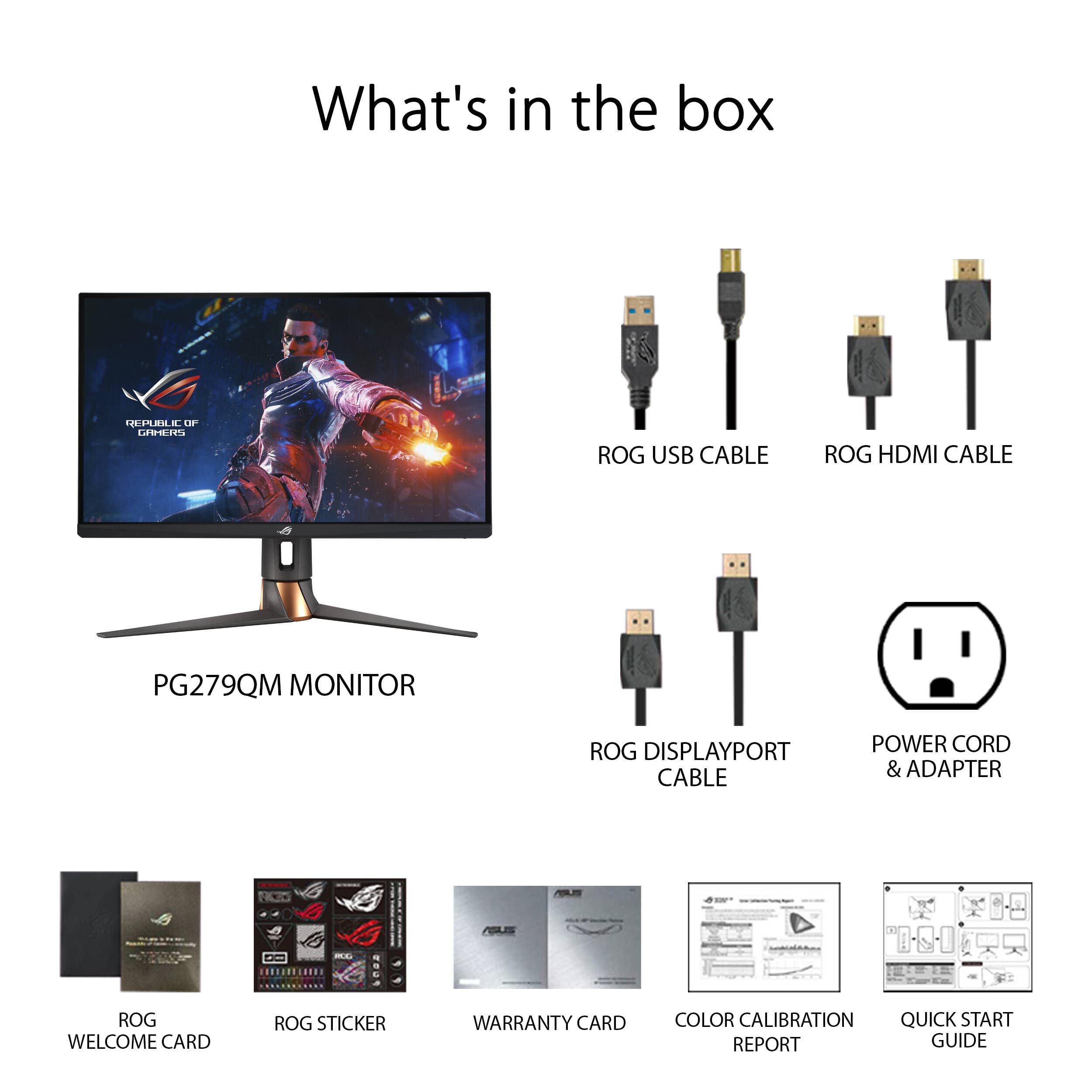 ASUS ROG Swift PG279QM 27-inch WQHD Fast IPS gaming monitor