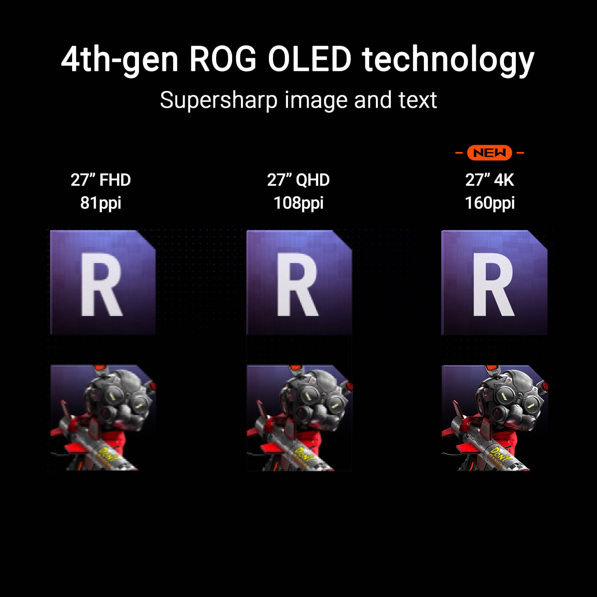 ASUS ROG Swift PG27UCDM 27-inch 4K QD-OLED gaming monitor with 240Hz refresh rate