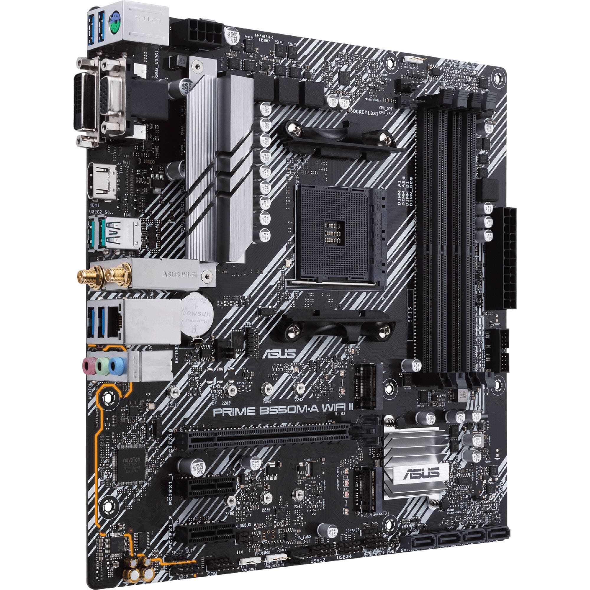 ASUS PRIME B550M-A WIFI II Motherboard | AM4, Micro-ATX, Wi-Fi