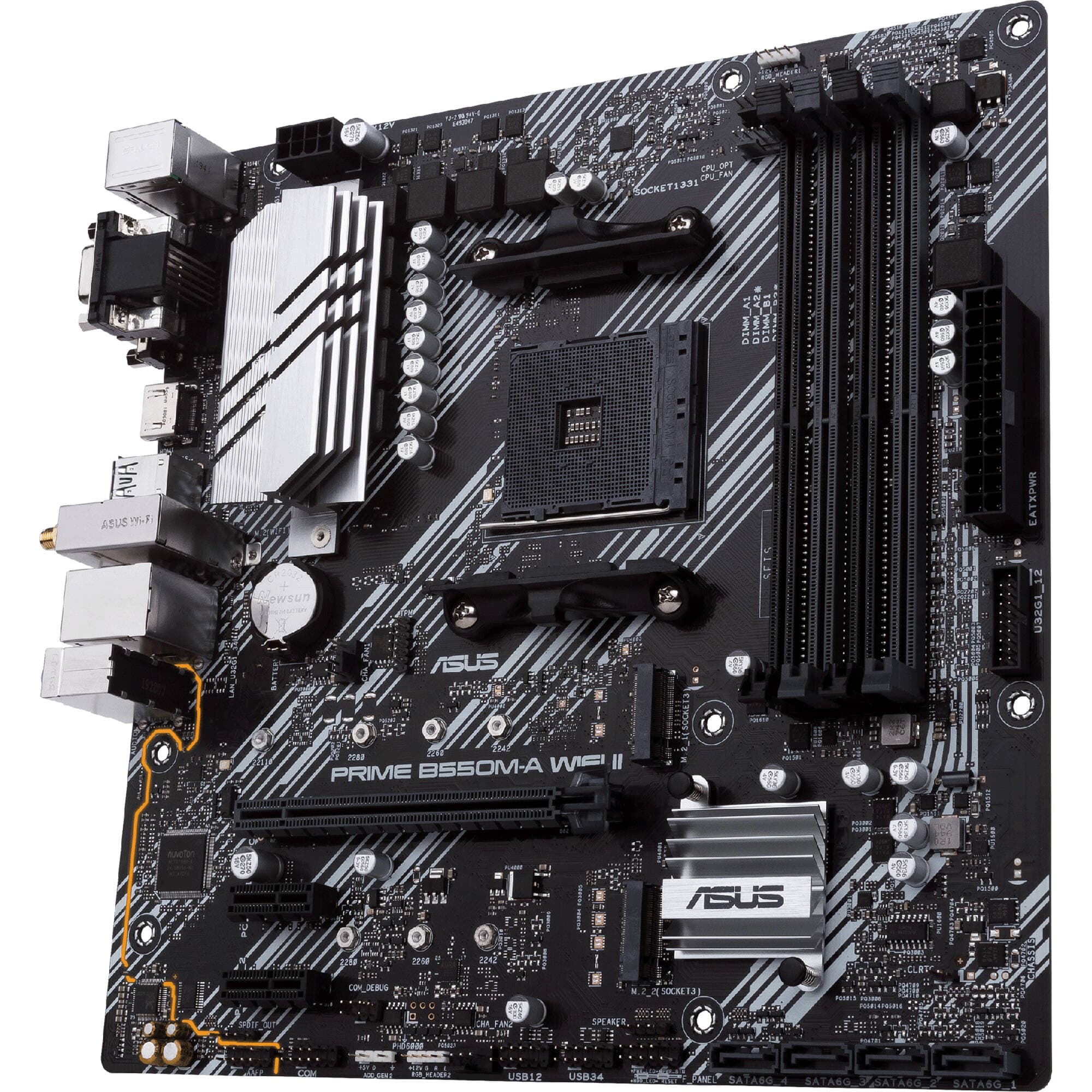 ASUS PRIME B550M-A WIFI II Micro-ATX AM4 motherboard with integrated Wi-Fi