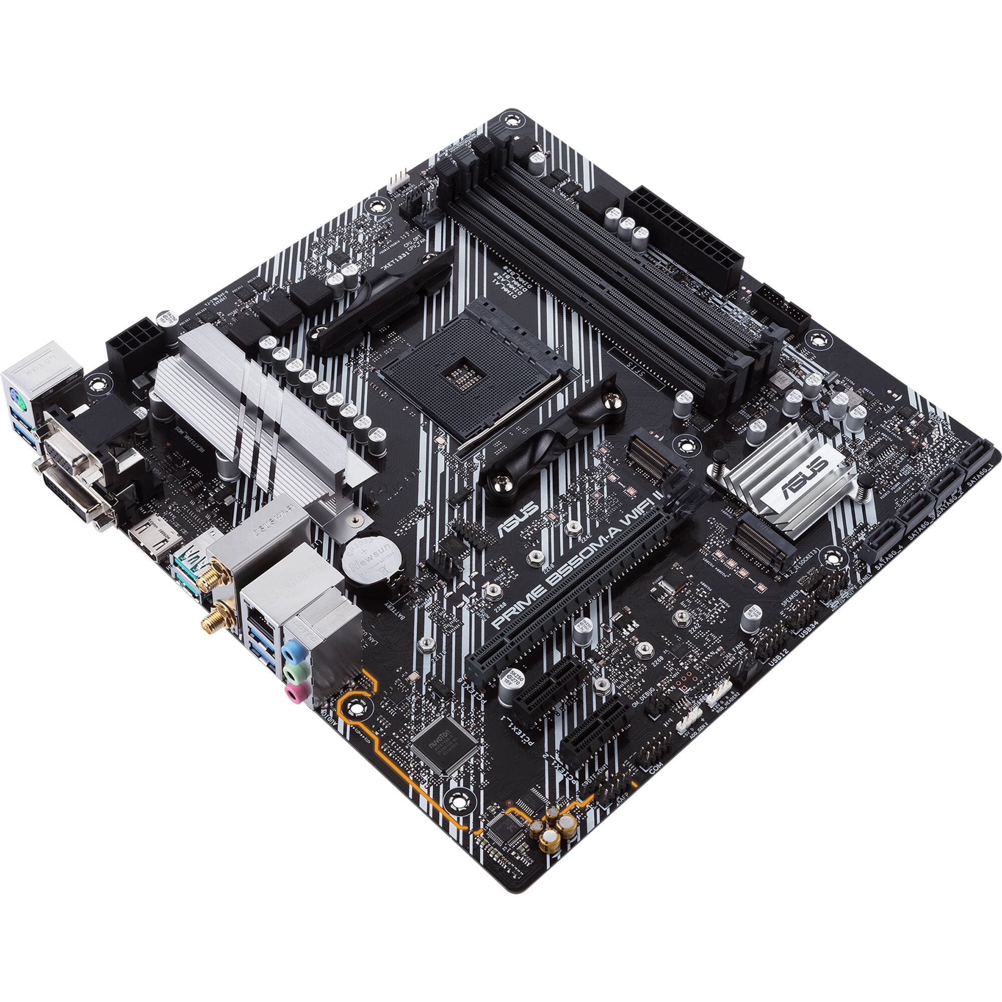 ASUS PRIME B550M-A WIFI II Micro-ATX AM4 motherboard with integrated Wi-Fi