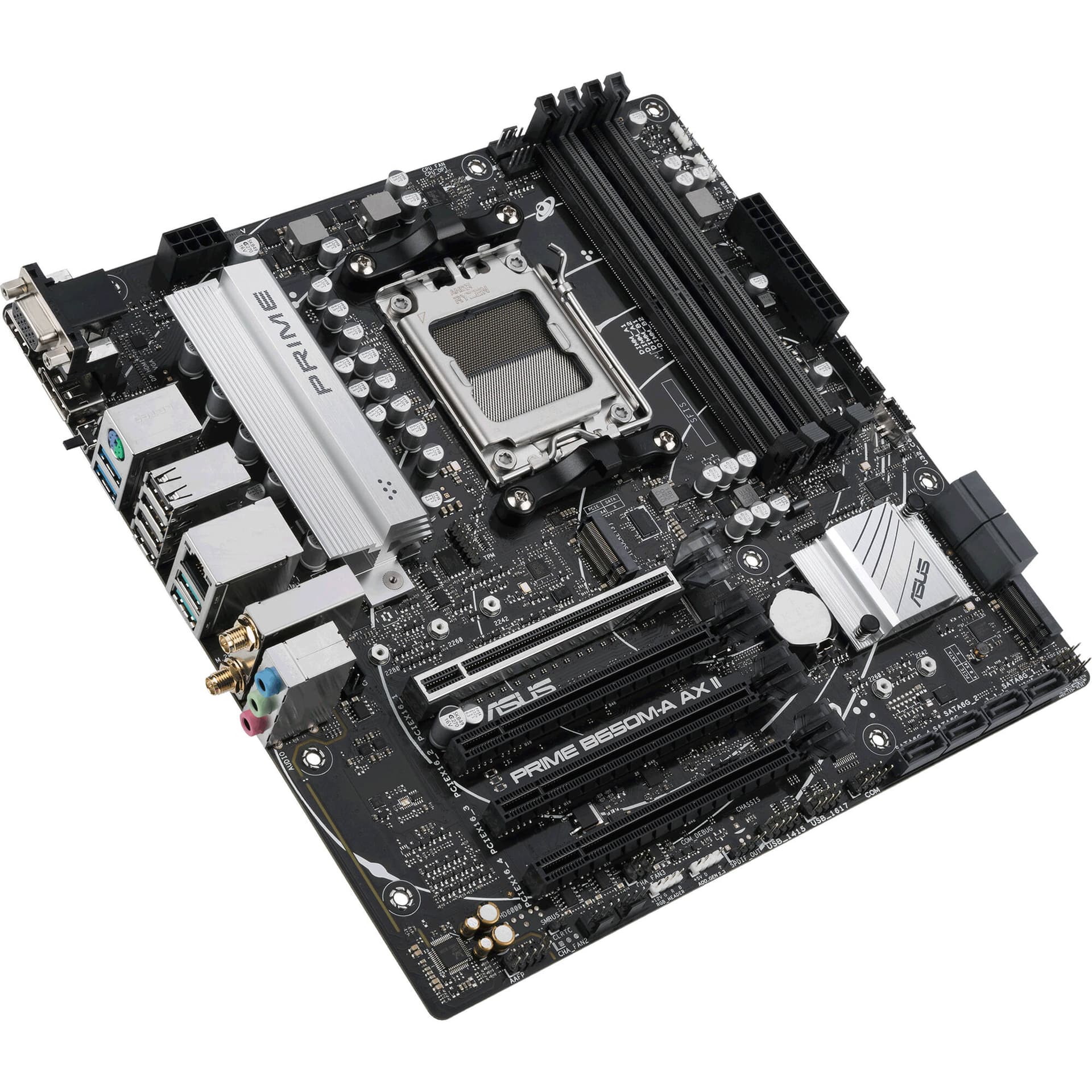 ASUS PRIME B650M-A AX II Micro-ATX motherboard for AM5 Ryzen desktop builds