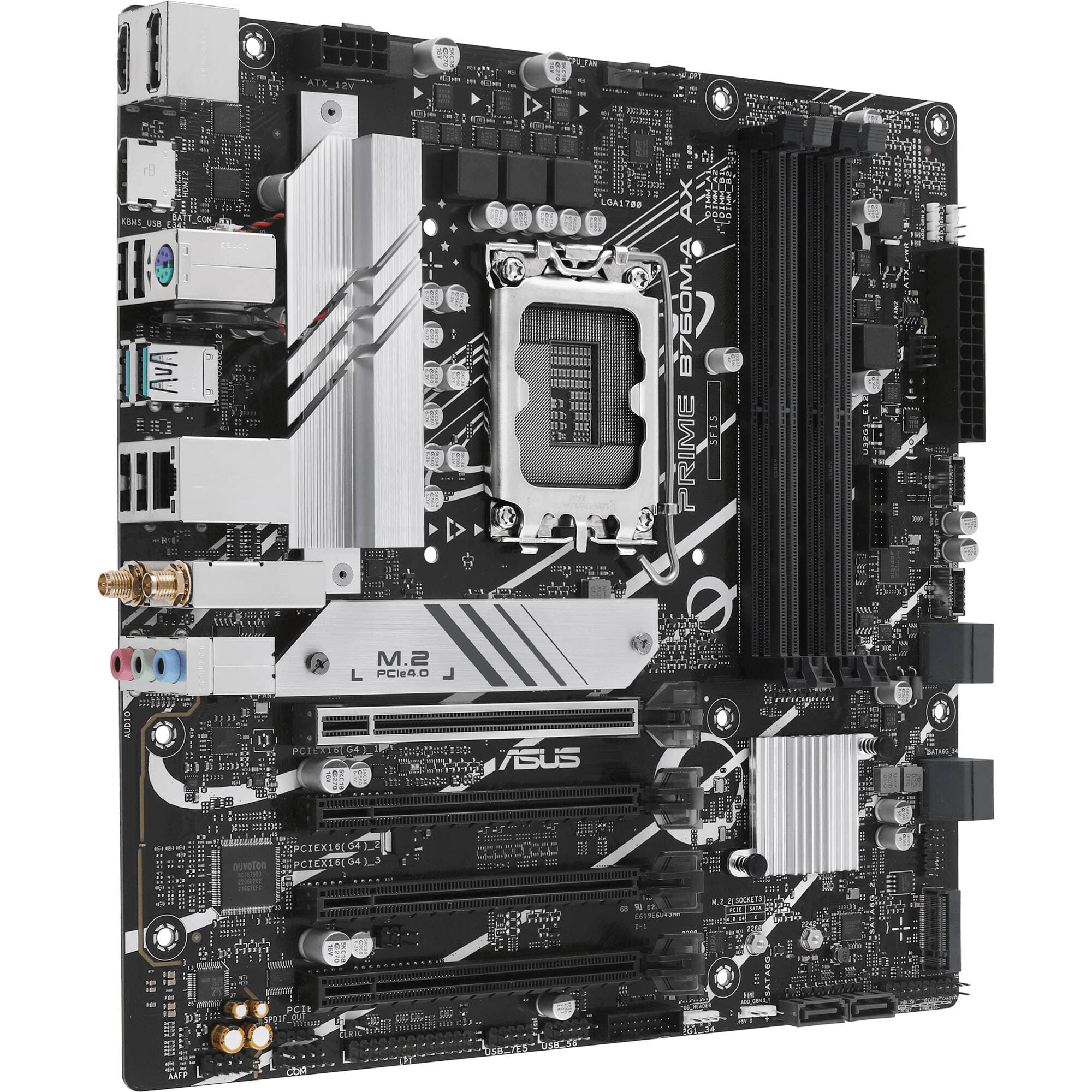 ASUS PRIME B760M-A AX micro-ATX motherboard for Intel LGA 1700 systems with Wi‑Fi