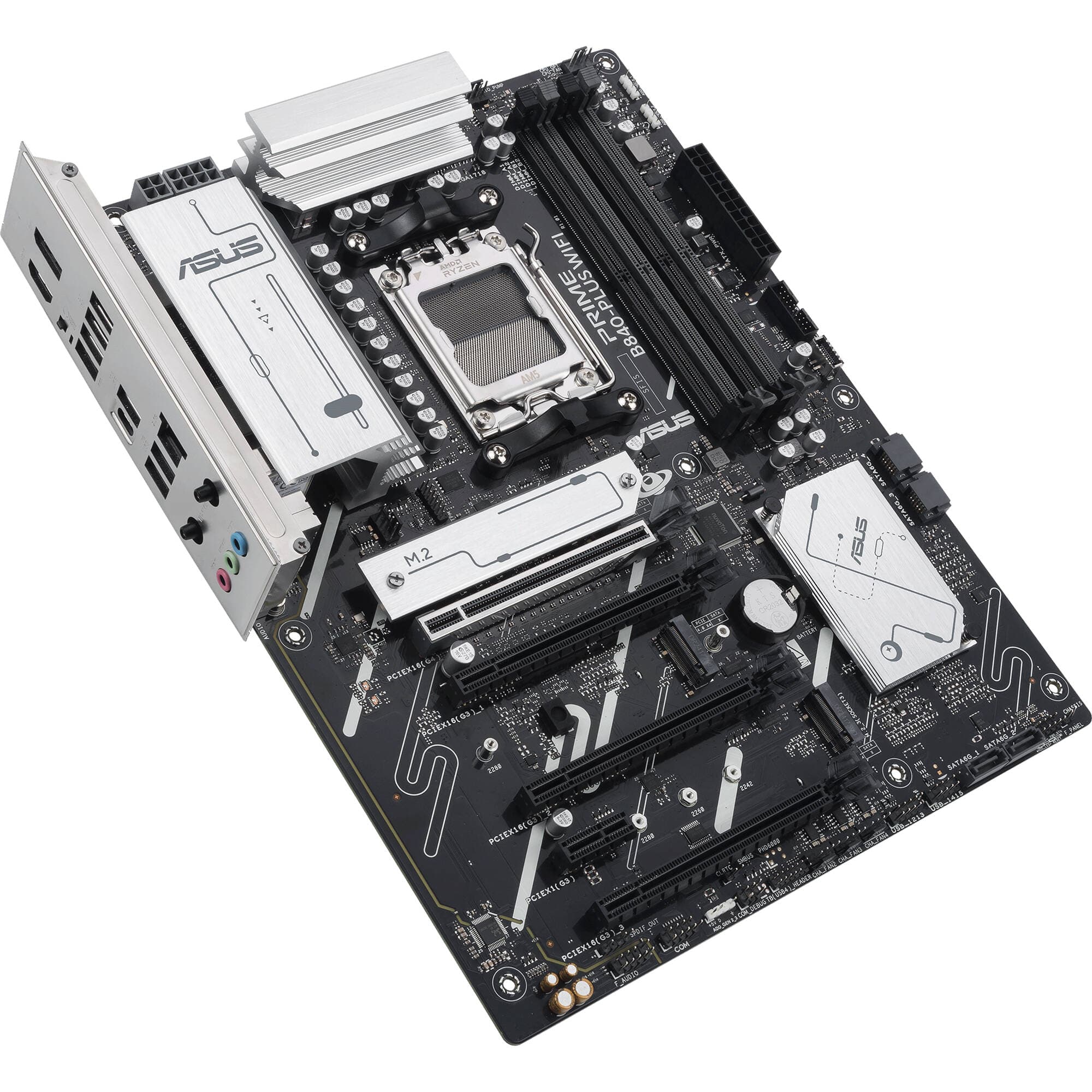 ASUS PRIME B840-PLUS WIFI ATX motherboard for AMD AM5 with DDR5, Wi-Fi 6E, and 3 M.2 slots