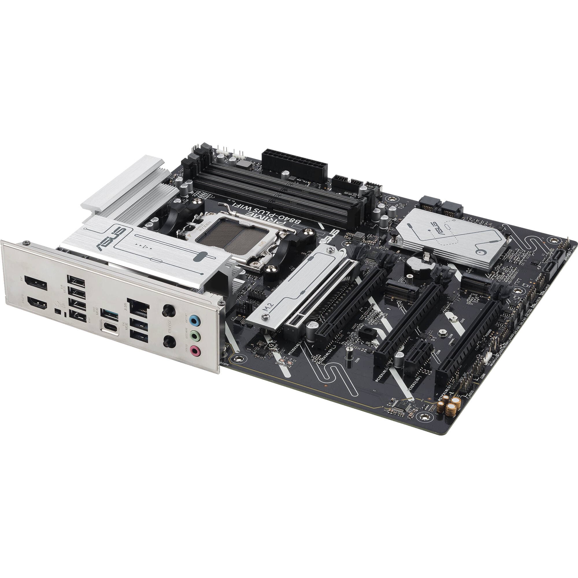 ASUS PRIME B840-PLUS WIFI ATX motherboard for AMD AM5 with DDR5, Wi-Fi 6E, and 3 M.2 slots