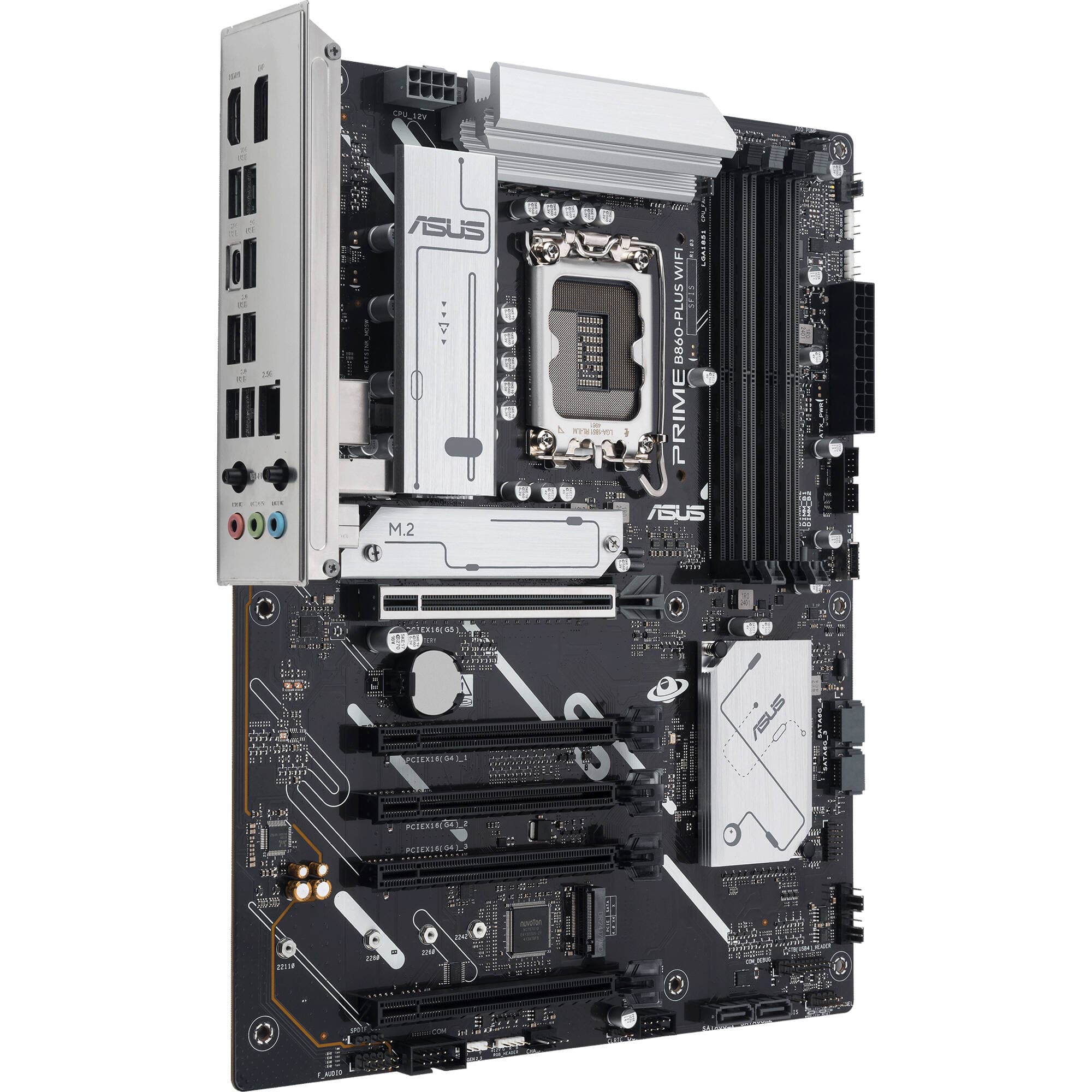 ASUS PRIME B860-PLUS WIFI-CSM ATX motherboard for Intel LGA 1851 processors with DDR5 and Wi‑Fi
