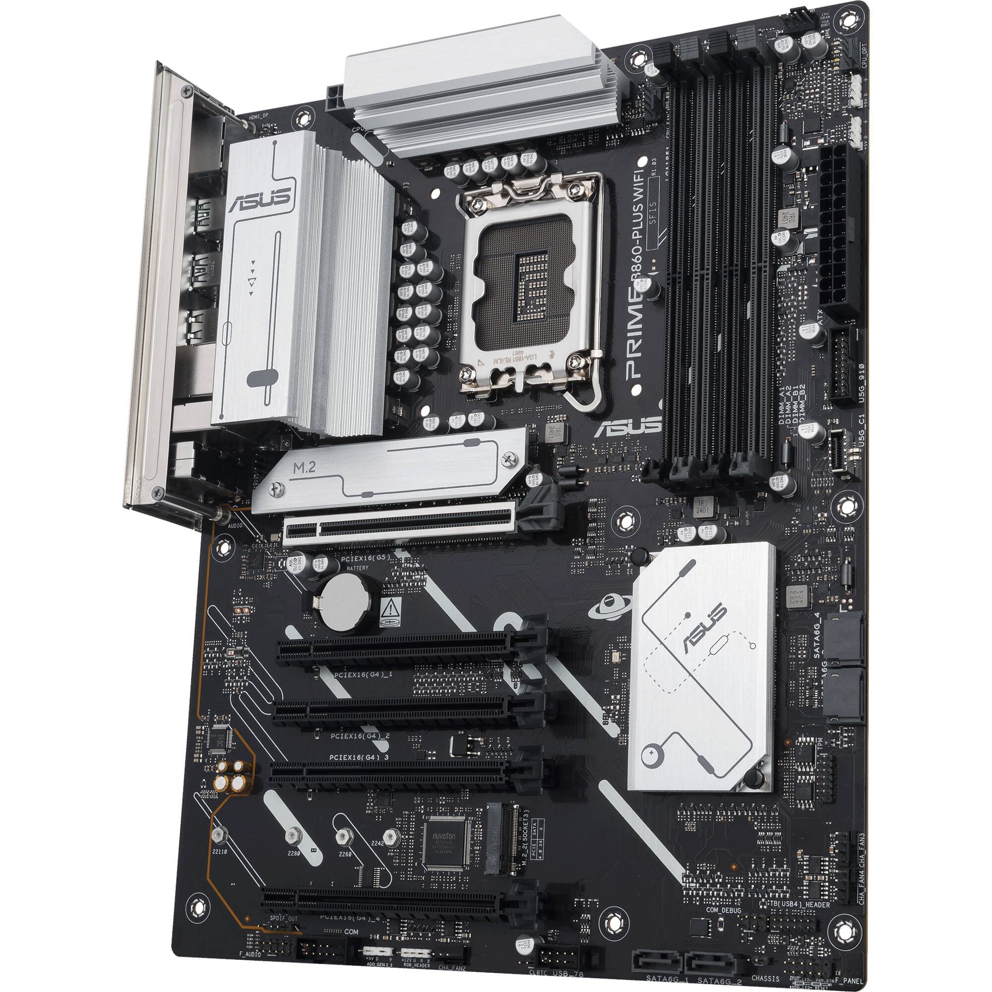 ASUS PRIME B860-PLUS WIFI-CSM ATX motherboard for Intel LGA 1851 processors with DDR5 and Wi‑Fi