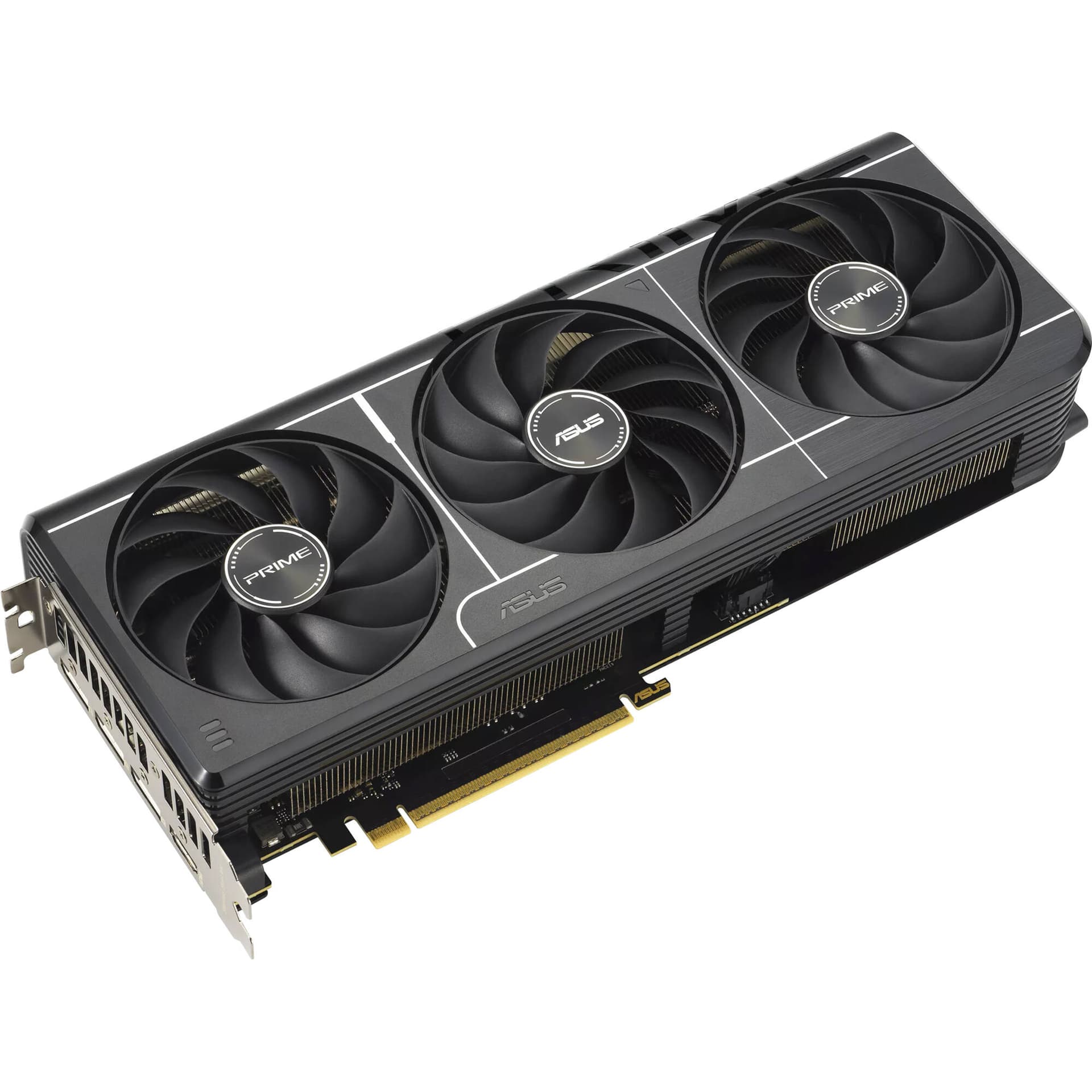 ASUS PRIME RTX 5070 12GB graphics card with PCIe 5.0 and DisplayPort HDMI outputs