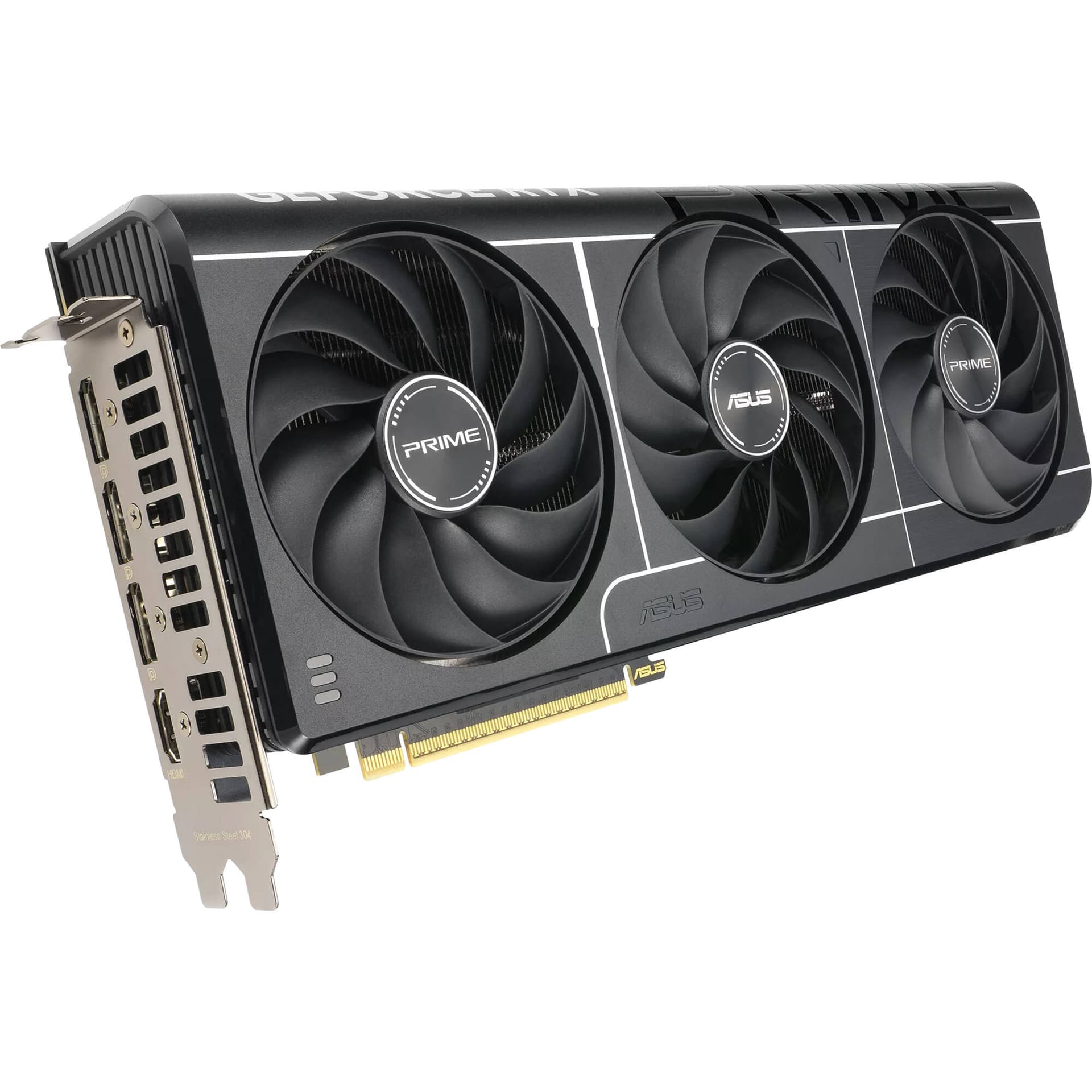 ASUS PRIME RTX 5070 12GB graphics card with PCIe 5.0 and DisplayPort HDMI outputs
