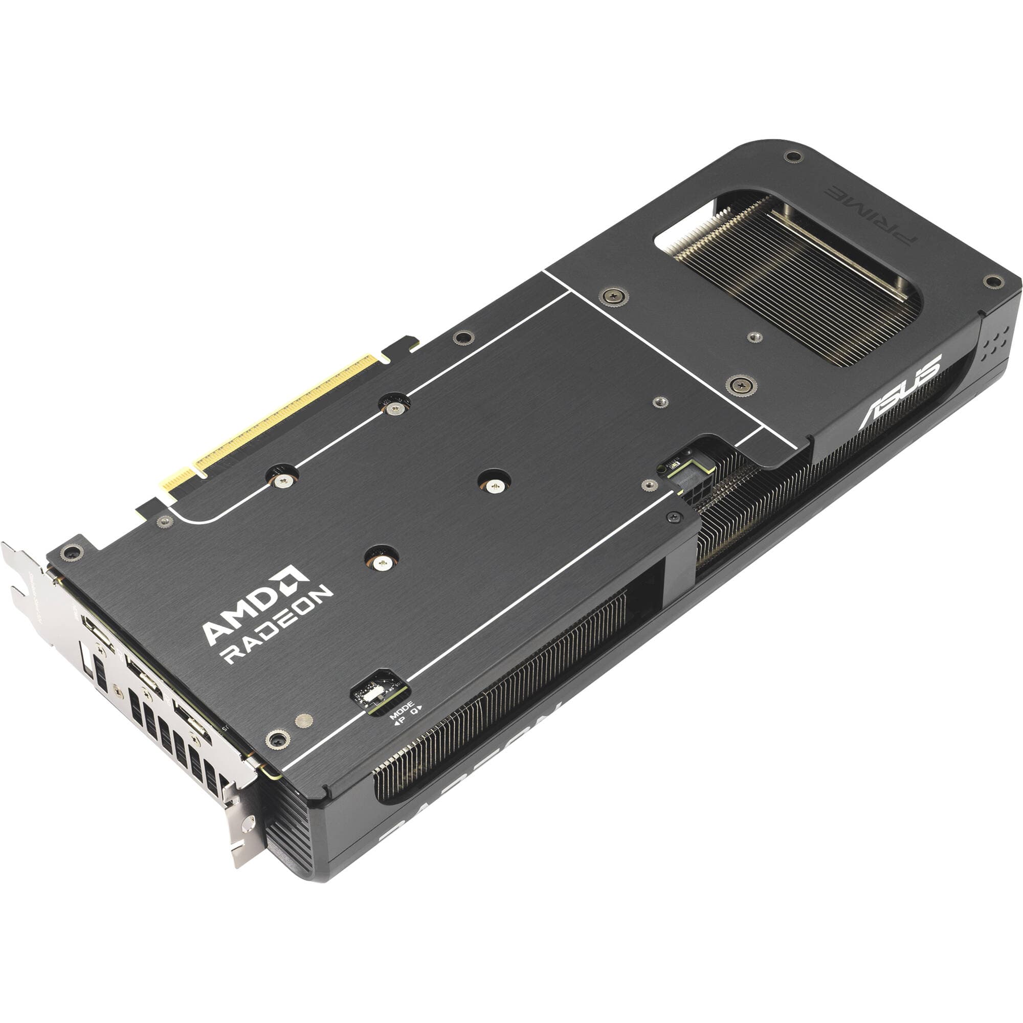 ASUS PRIME RX 9060 XT O16G graphics card with 16GB GDDR6, dual fan cooling, and PCIe 5.0 interface