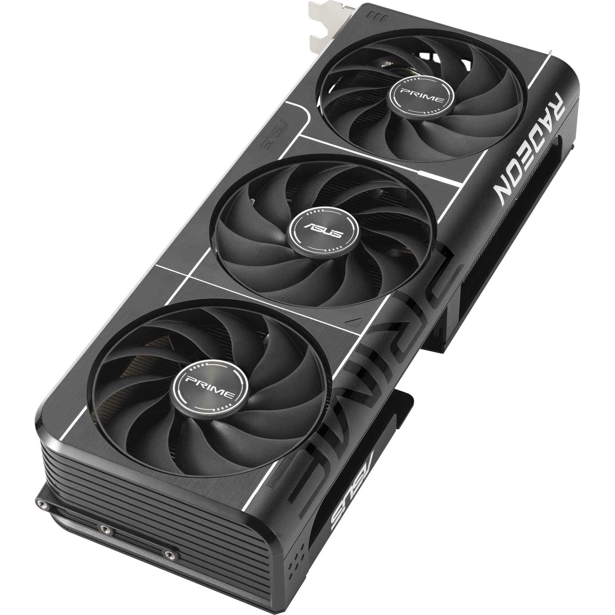 ASUS PRIME RX 9060 XT O8G graphics card with dual fans and 2.5-slot cooler