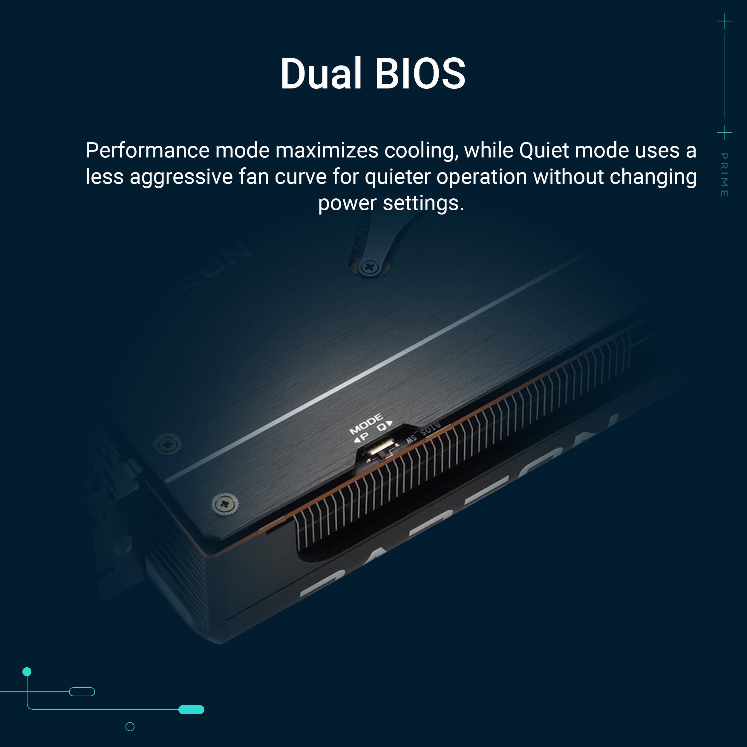 ASUS PRIME RX 9070 XT O16G graphics card with triple-fan cooling and 16 GB GDDR6 memory