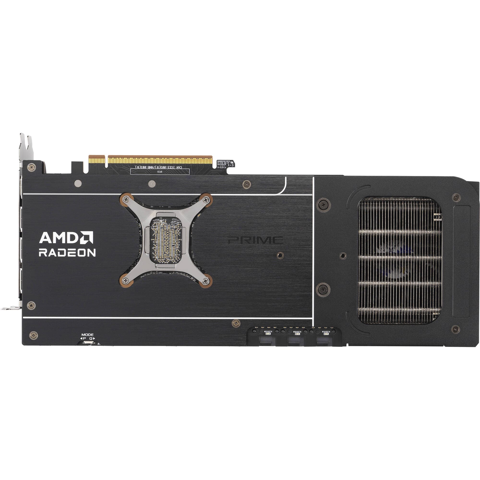 ASUS PRIME RX 9070 XT O16G graphics card with triple-fan cooling and 16 GB GDDR6 memory