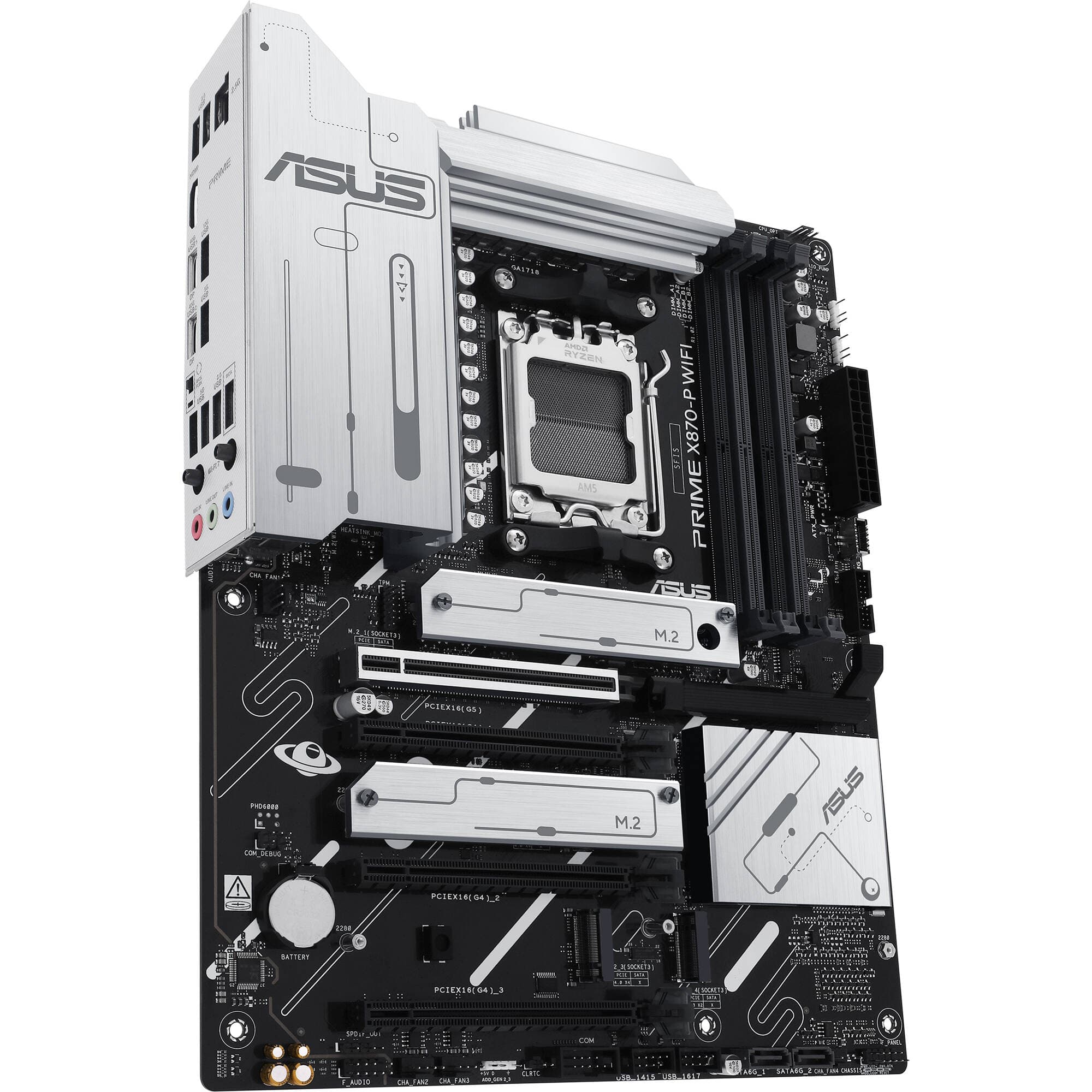 ASUS PRIME X870-P WIFI Motherboard, X870, AM5, ATX | Wi-Fi 7, PCIe 5.0