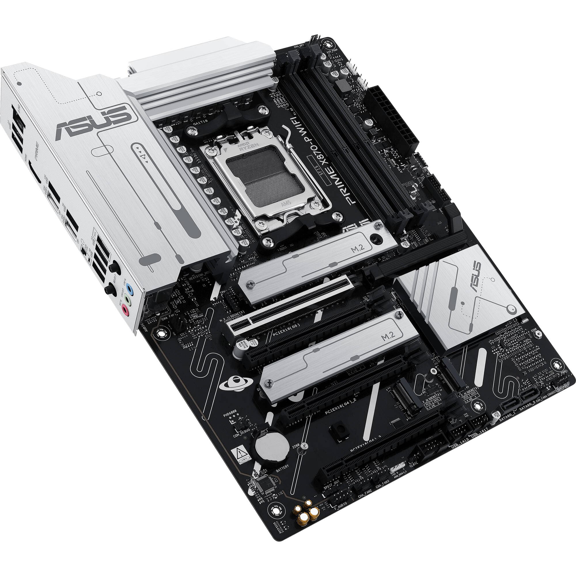 ASUS PRIME X870-P WIFI ATX motherboard for AMD AM5 processors with Wi-Fi 7 and PCIe 5.0