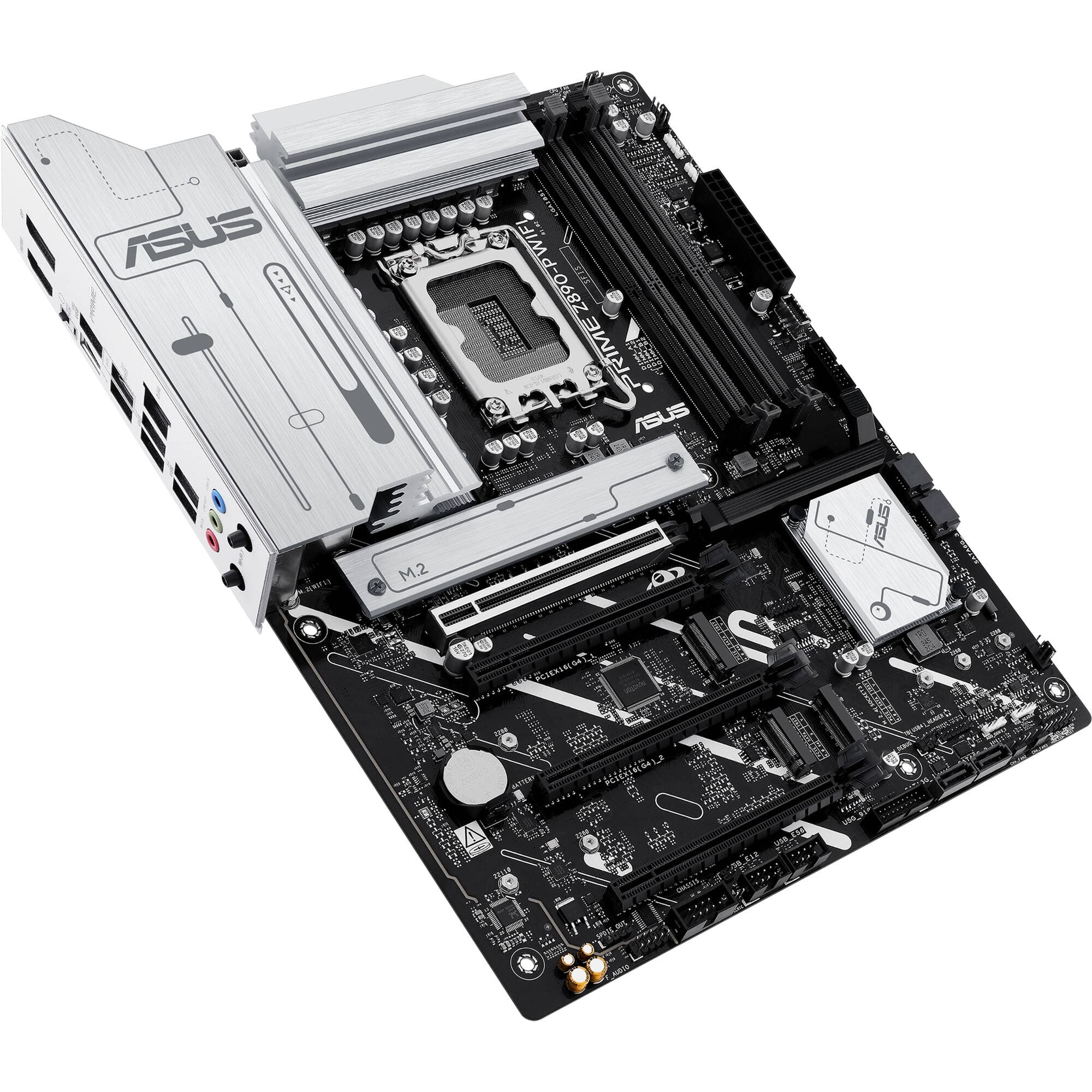 ASUS PRIME Z890-P WIFI ATX motherboard with LGA 1851 socket, Wi-Fi 7, and 4 M.2 slots