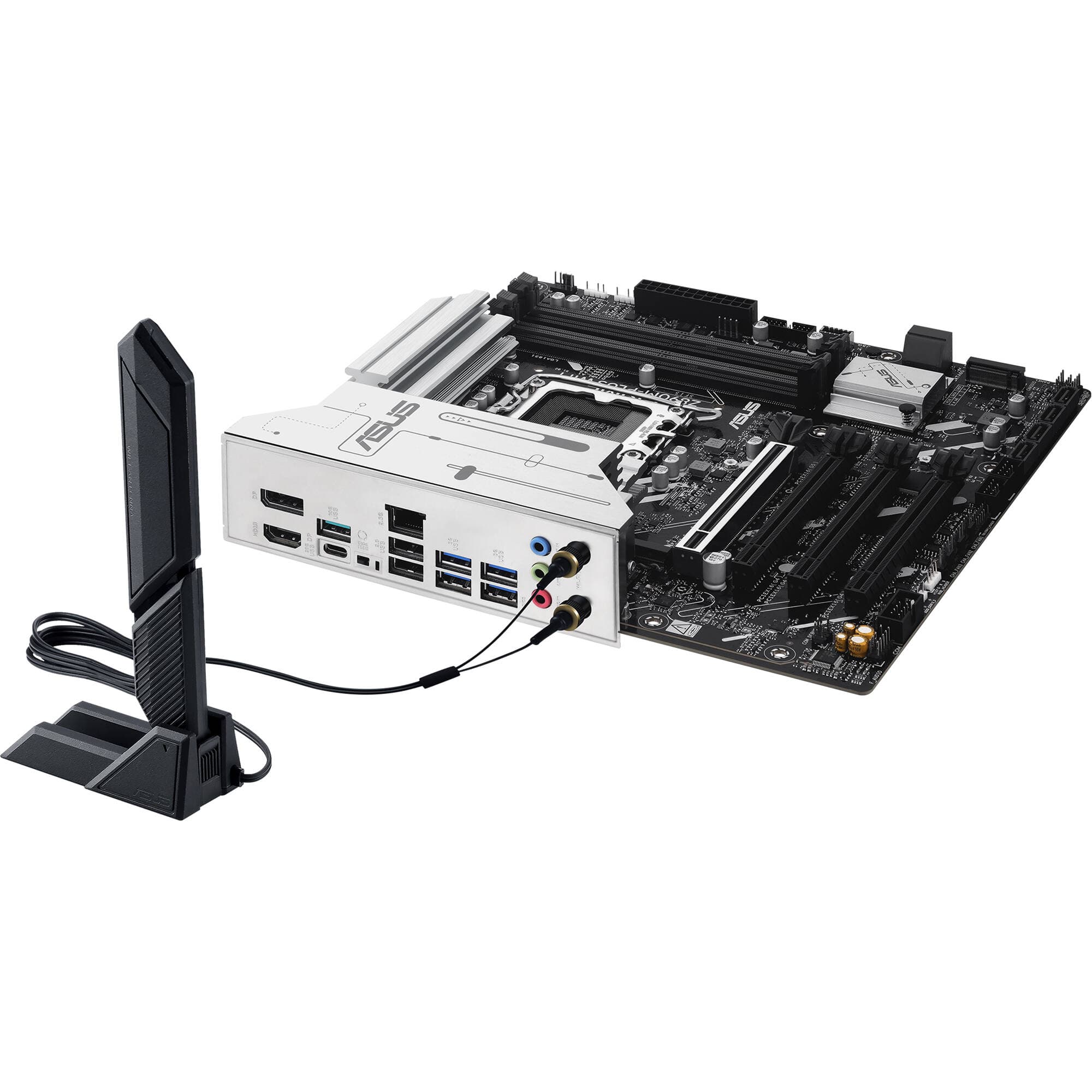 ASUS PRIME Z890M-PLUS WIFI micro-ATX motherboard with LGA 1851 socket, DDR5, Wi-Fi 7, and 3 M.2 slots
