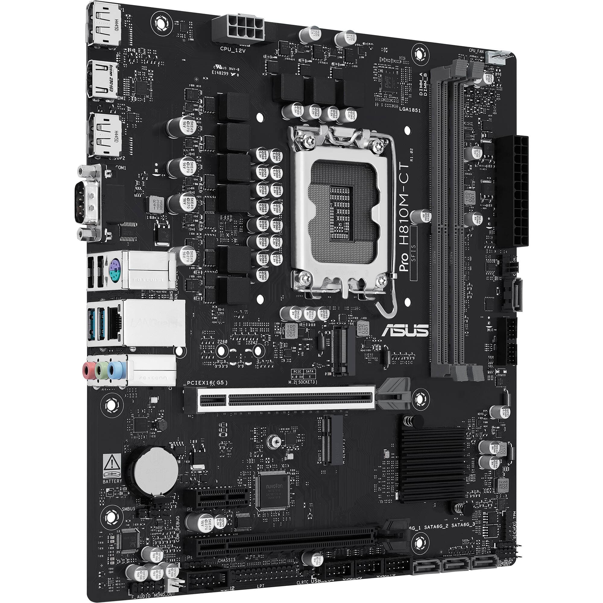 ASUS PRO H810M-CT-CSM Micro-ATX Intel H810 business motherboard with DDR5 and HDMI