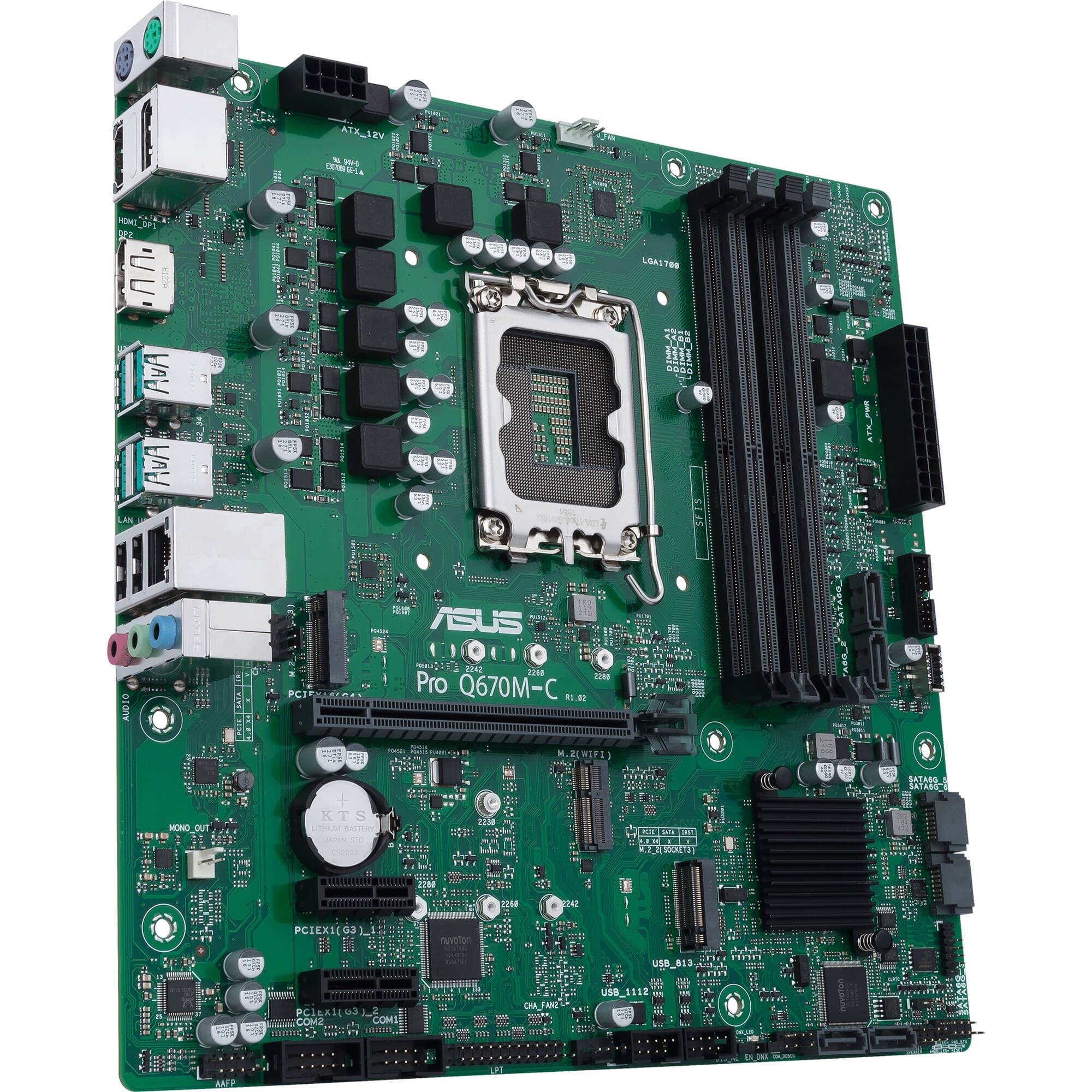 ASUS PRO Q670M-C-CSM Intel Q670 mATX Motherboard | Business, DDR5, PCIe