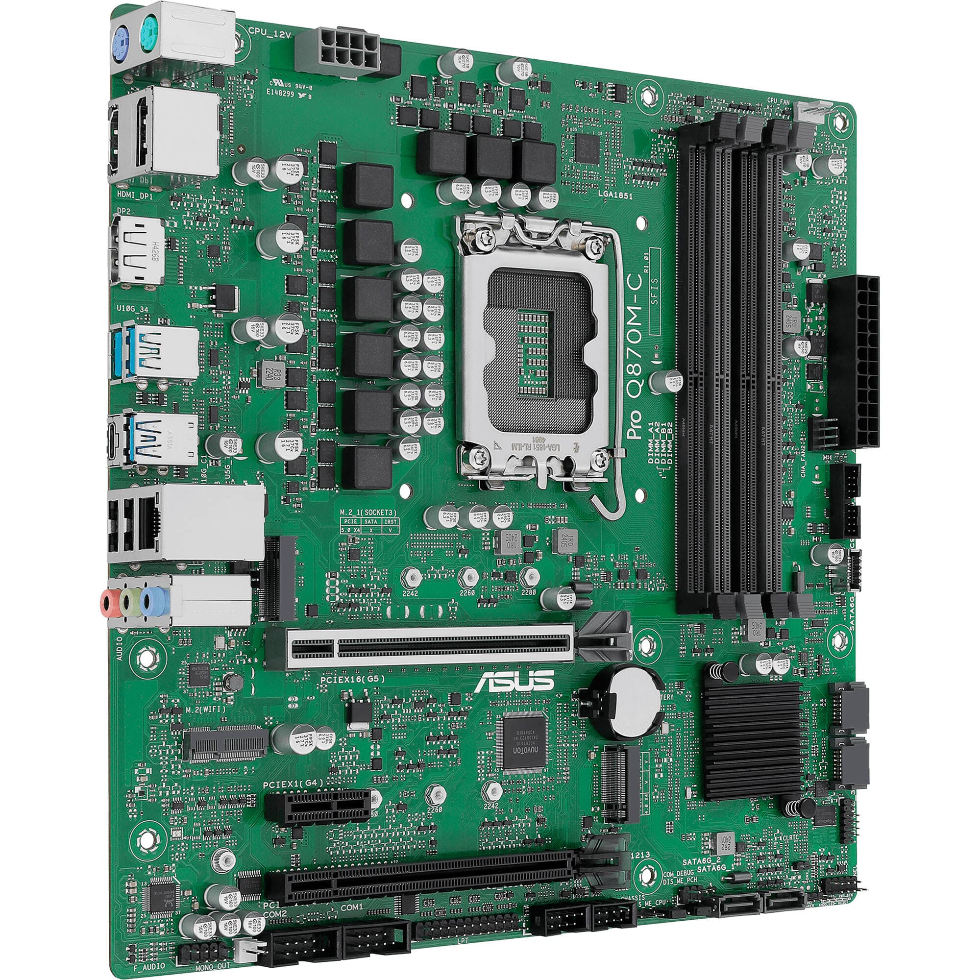 ASUS PRO Q870M-C-CSM Motherboard, Intel Q870, Micro ATX | Business, DDR5